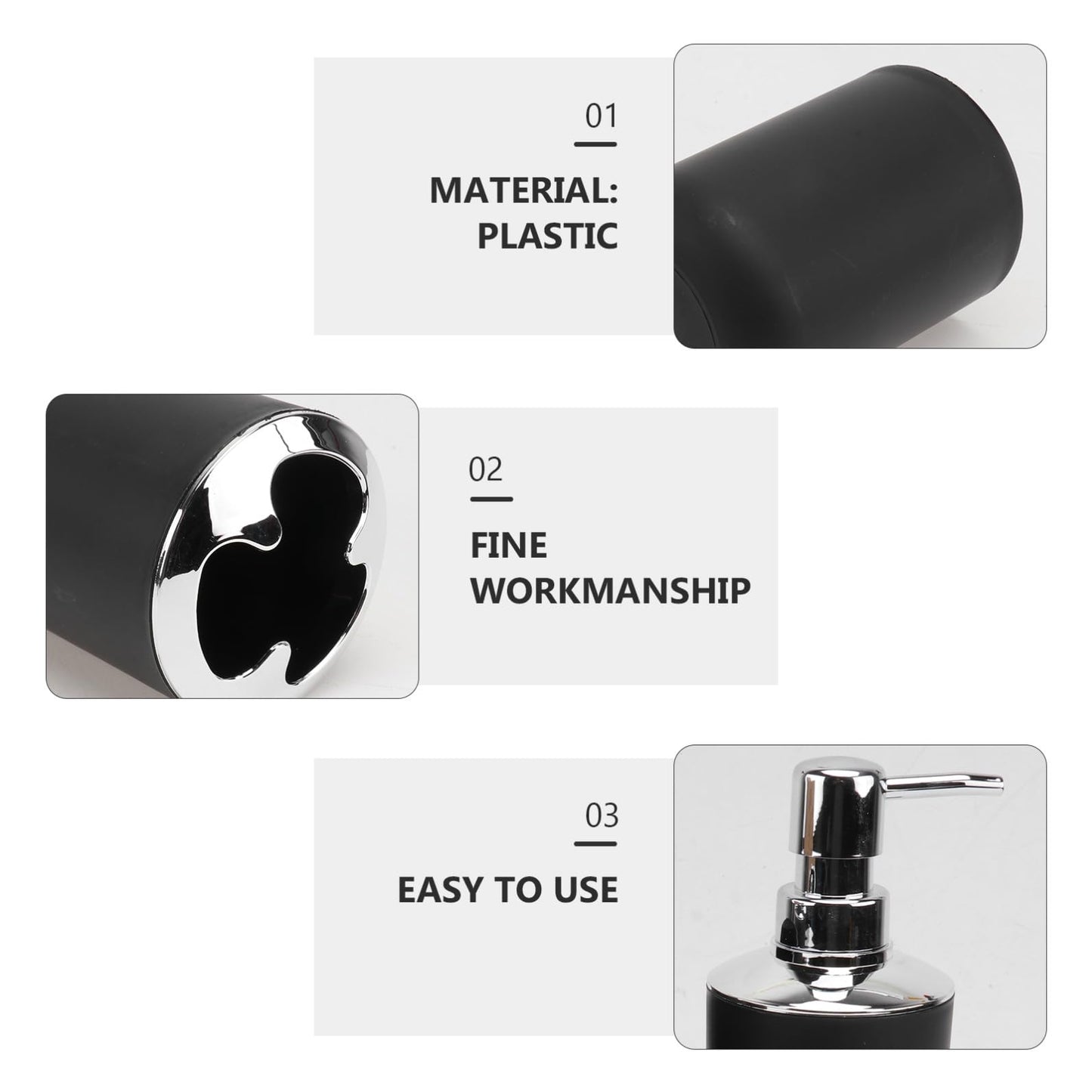 OUNONA Bathroom Wash Supplies Set Matte Black Household Washing Cup Kit with Toothbrush Holder and Mouthwash Cup and Portable Bathroom Accessories for Daily Use