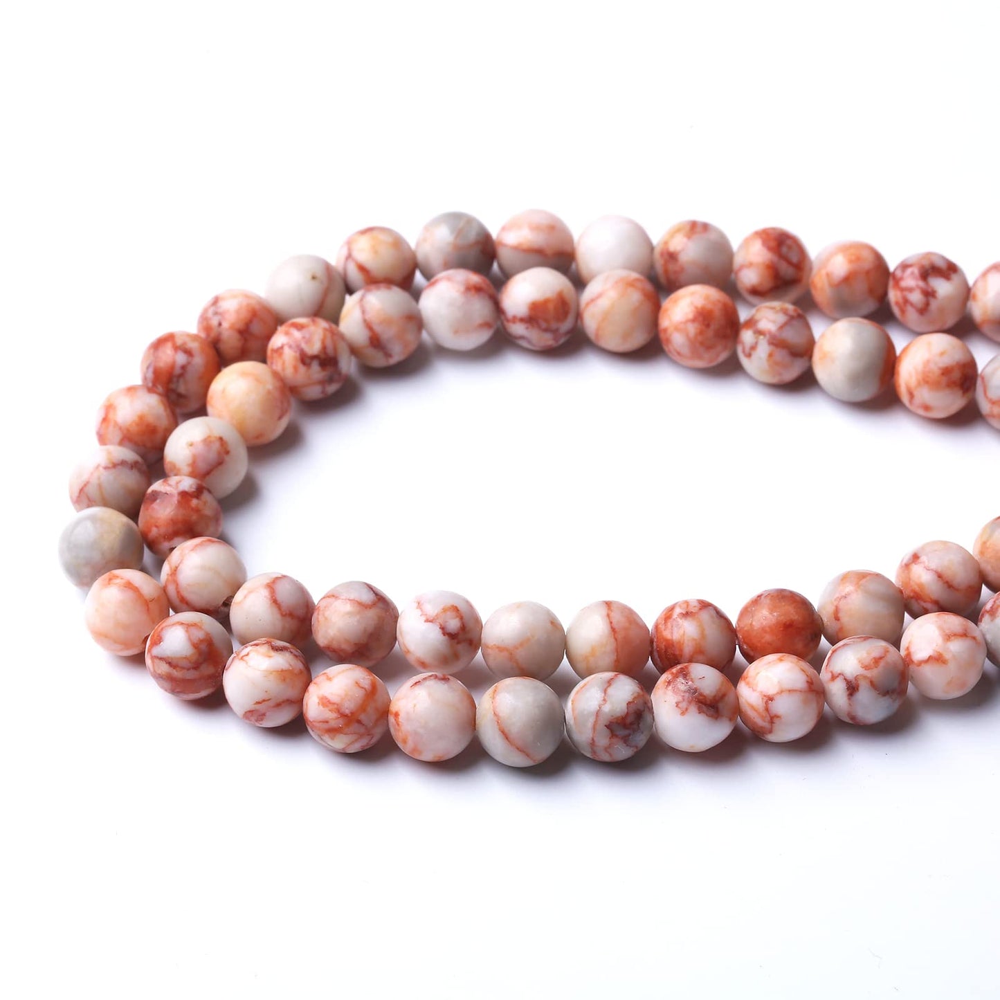 36pcs 10mm Natural Red Crazy Lace Agate Stone Beads Round Loose Spacer Beads for Jewelry Making DIY Bracelet,Energy Stone Healing Power (10mm, Red Crazy Lace Agate)