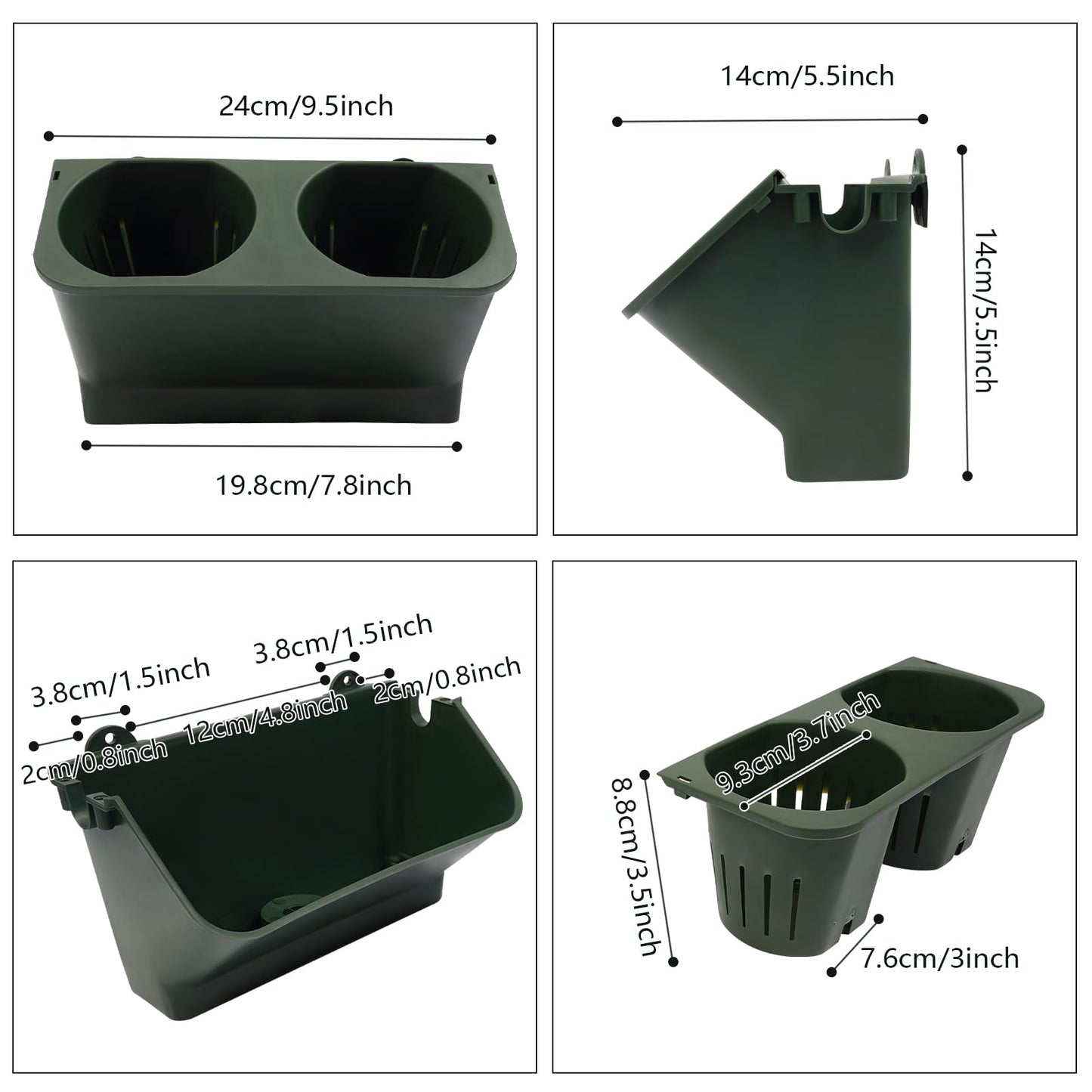 30 Pockets Self Watering Wall Planter Indoor Outdoor Planters Vertical Garden Stackable Wall-Mounted Planter Hanging Flower Herbs Vegetables for Home Balcony Decoration