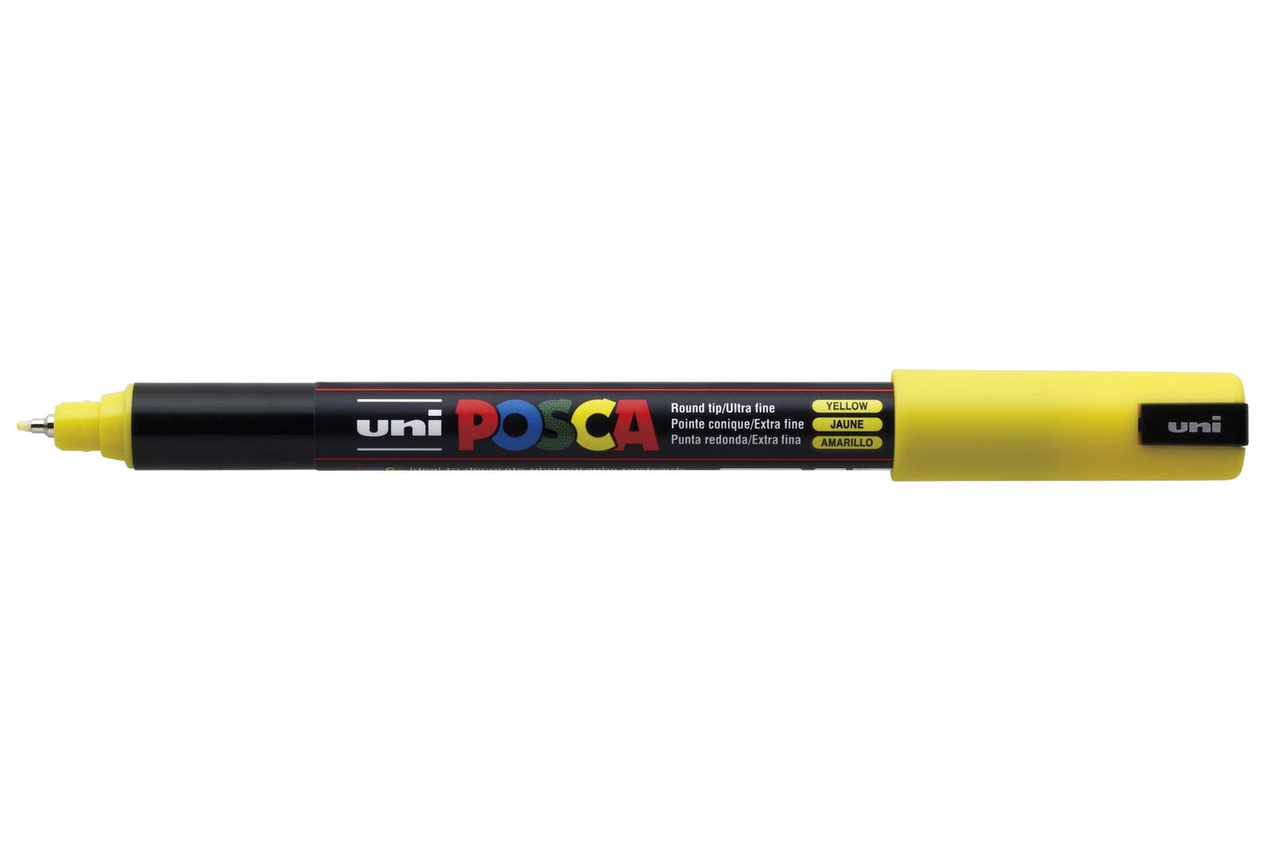 POSCA PC-1MR Permanent Marker Paint Pens, Ultra Fine Tip, Multi Surface Use On Wood Metal Paper Canvas Cardboard Glass Fabric Ceramic Rock Pebble Porcelain, Set of 8 x 0.7 mm, Standard Colours