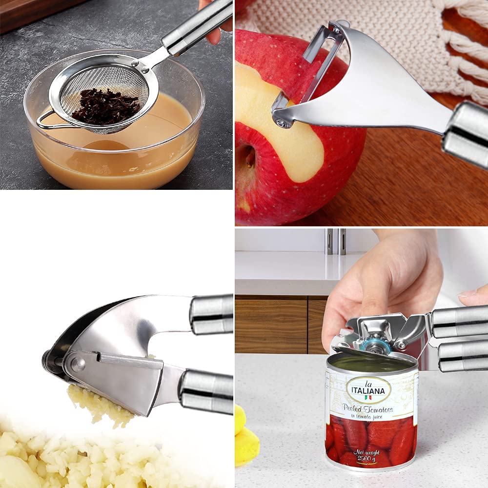 Cooking Utensils Set- 35 PCs Kitchen Utensils with Grater,Tongs, Spoon Spatula &Turner Made of Heat Resistant Food Grade Silicone and Wooden Handles Kitchen Gadgets Tools Set for Cookware