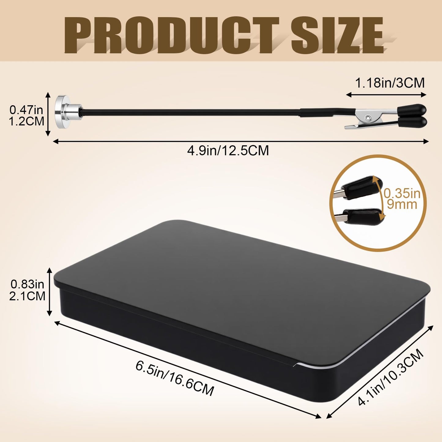 Gerrii 6 Sets Metal Model Painting Stand Base Holder with 60 Pcs 4.9'' Magnetic Bendable Alligator Clip Sticks Portable Miniature Holder for PCB Soldering Model Painting Spraying Parts Airbrush Color