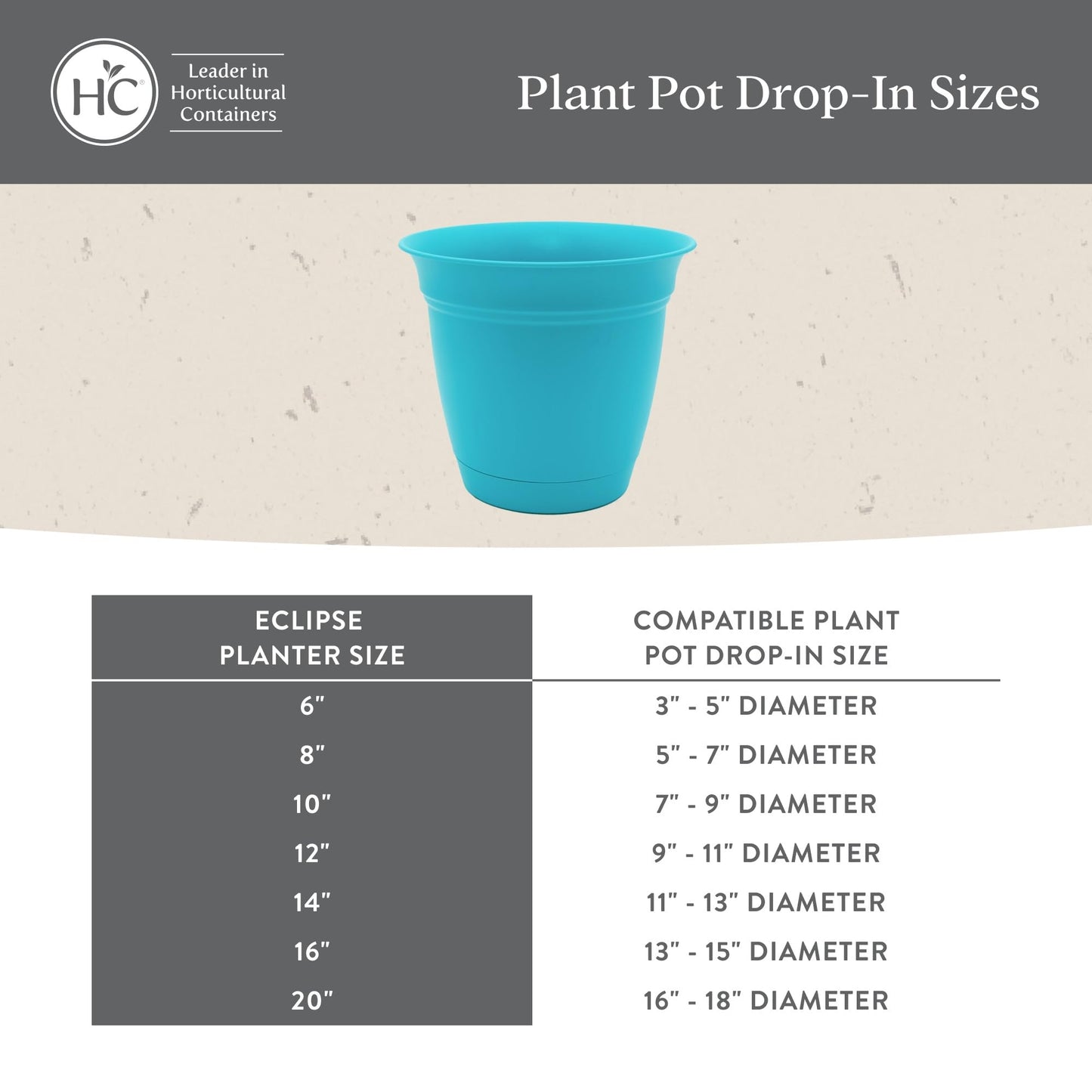 The HC Companies 8 Inch Eclipse Round Planter Pots with Drainage Holes & Attached Saucer, Lightweight UV-Resistant Plastic Indoor Outdoor Planters, 4-Pack Flower Pots for Garden & Home Decor, Peridot