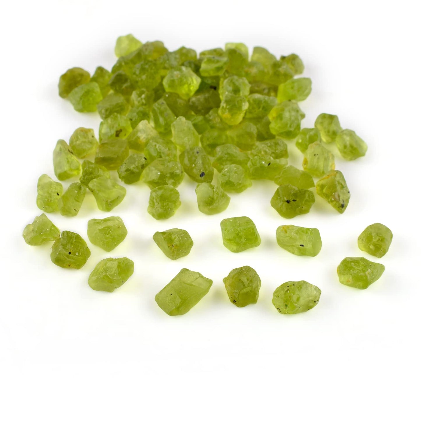 InfinityGemsArt Natural Raw Peridot Crystal Gemstone (Approx. 30 Carats) – Rough Loose Stones for Jewelry Making, Healing Crystals, Chakra Balancing, August Birthstone, DIY Crafts & Art Supplies