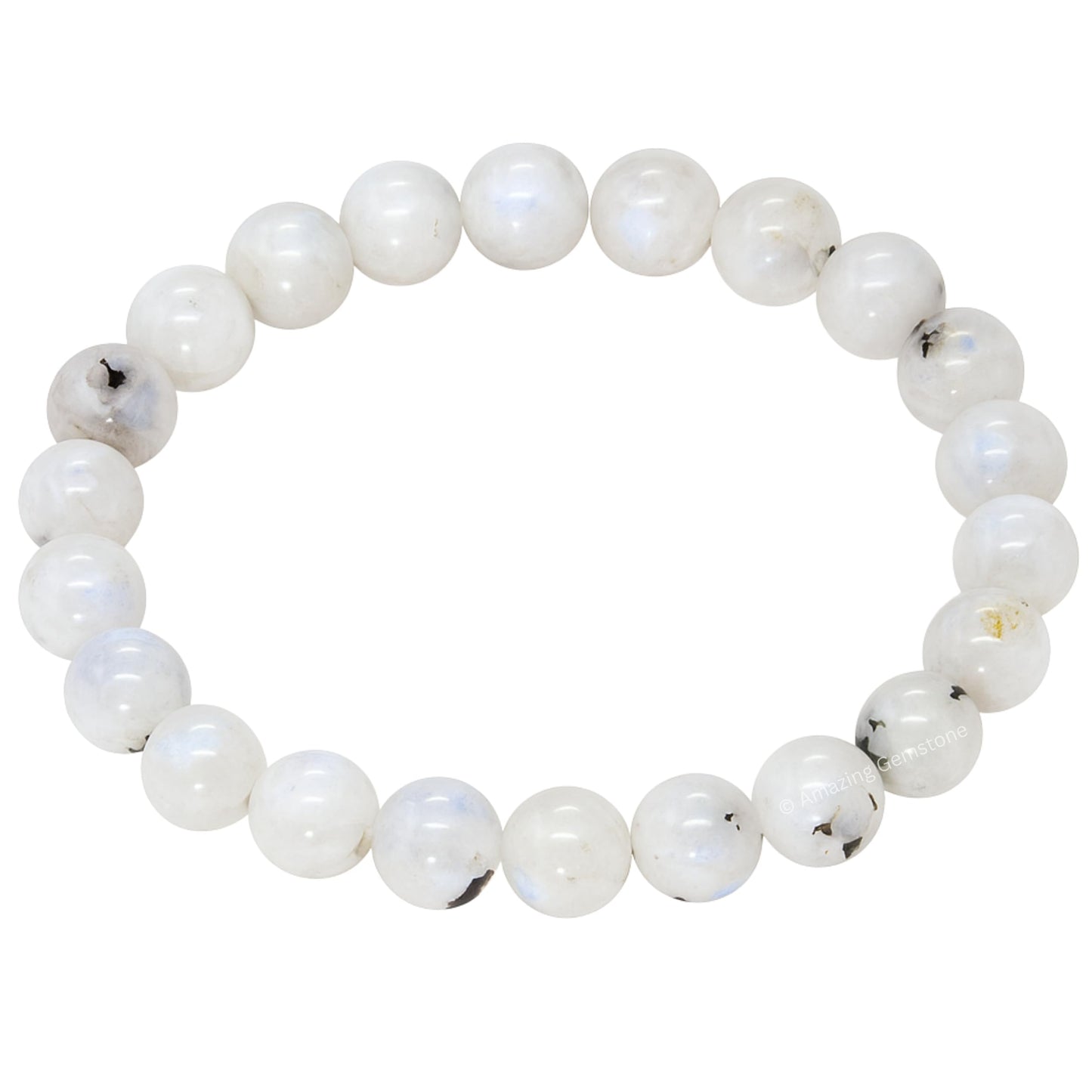 Amazing Gemstone Crystal Bracelet for Women Men's Gifts - Protection Healing Crystal Bracelet - 8mm Gemstone Beaded Stretchable Bracelet Pulseras Para Hombres Mujer Stocking Stuffers Mothers Day Gift (Rainbow Moonstone)