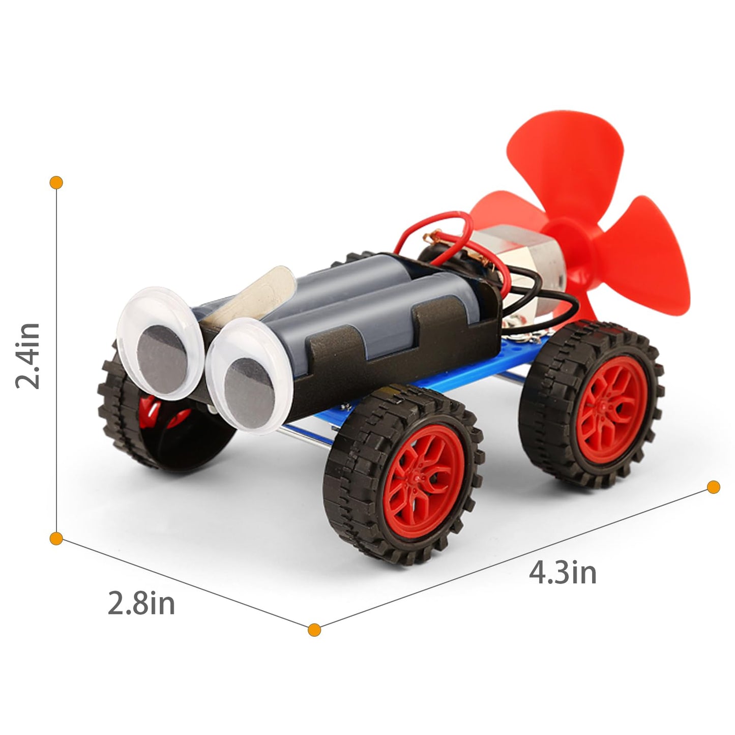 5 Set Individual STEM Kit for Kids, 2nd Grade Boy Toys Bulk Gifts, 1st First Graders Boys Gift Ideas, Classroom Science Kits Craft Projects Class Activity, Robot Wind Powered Car Building Activities