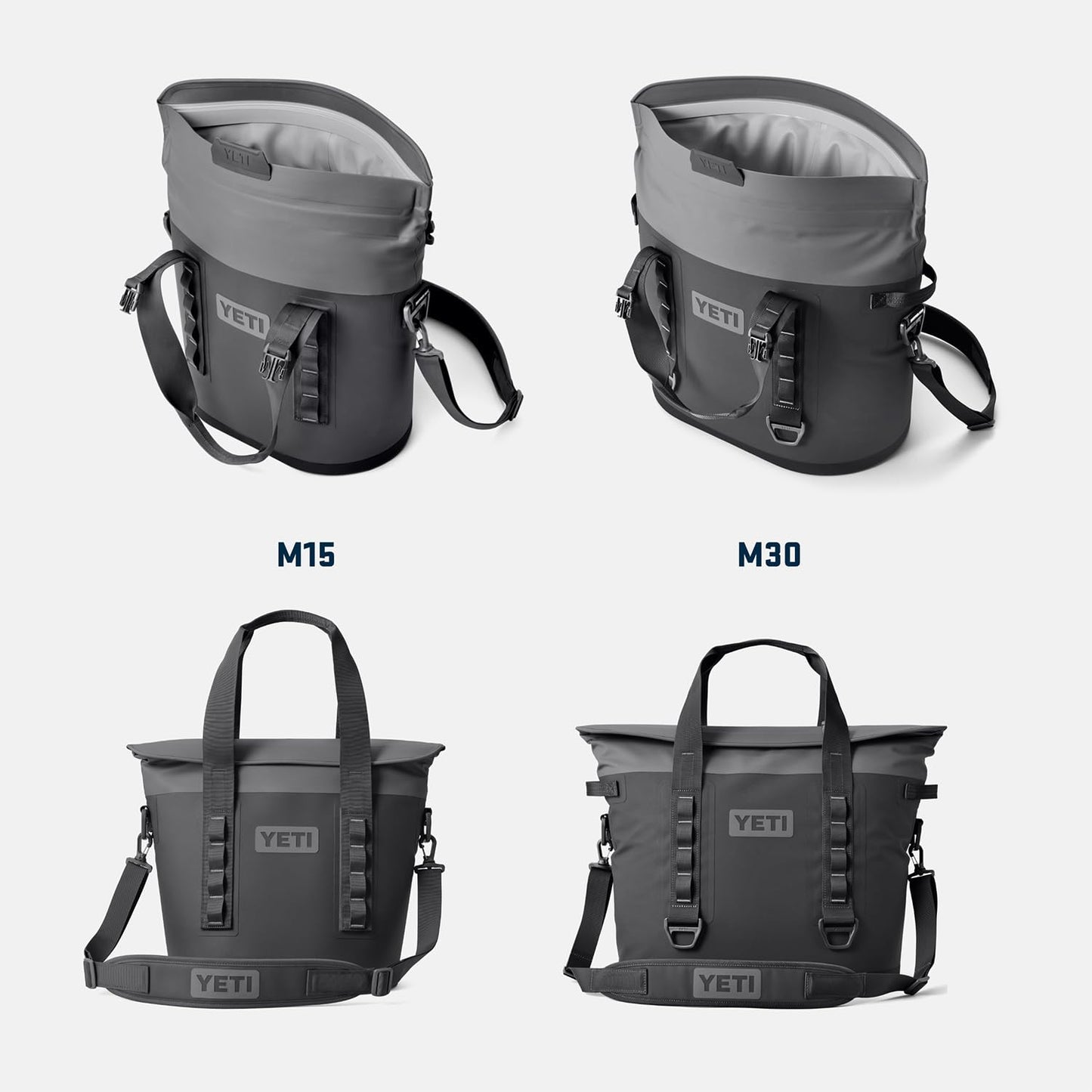 YETI Hopper M30 Portable Soft Cooler with MagShield Access, Big Wave Blue