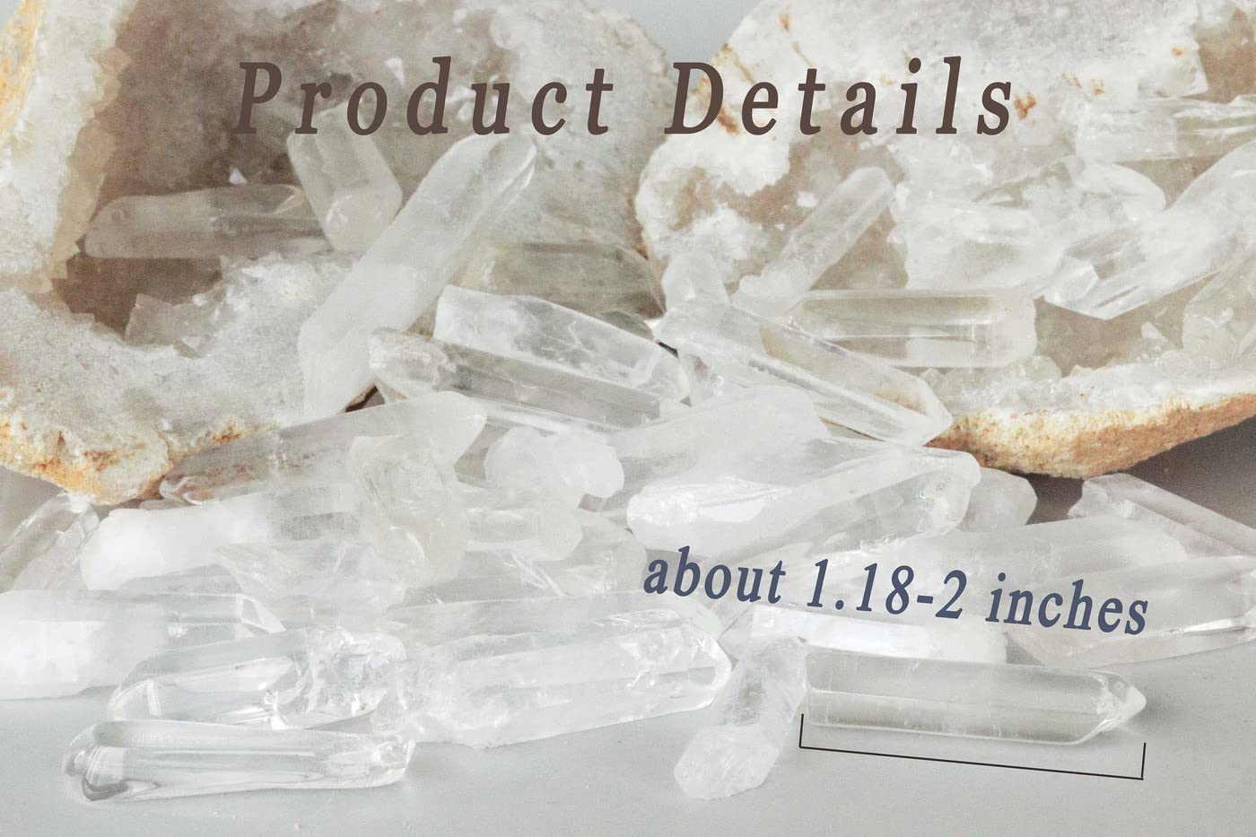 DUQGUHO Natural Raw Clear Quartz Crystals Stones Points Bulk Crystals Irregular Shape Crystal Wand for Jewelry Making Polishing Cabbing Reiki Energy Balance 1.18-2" 0.22 lb