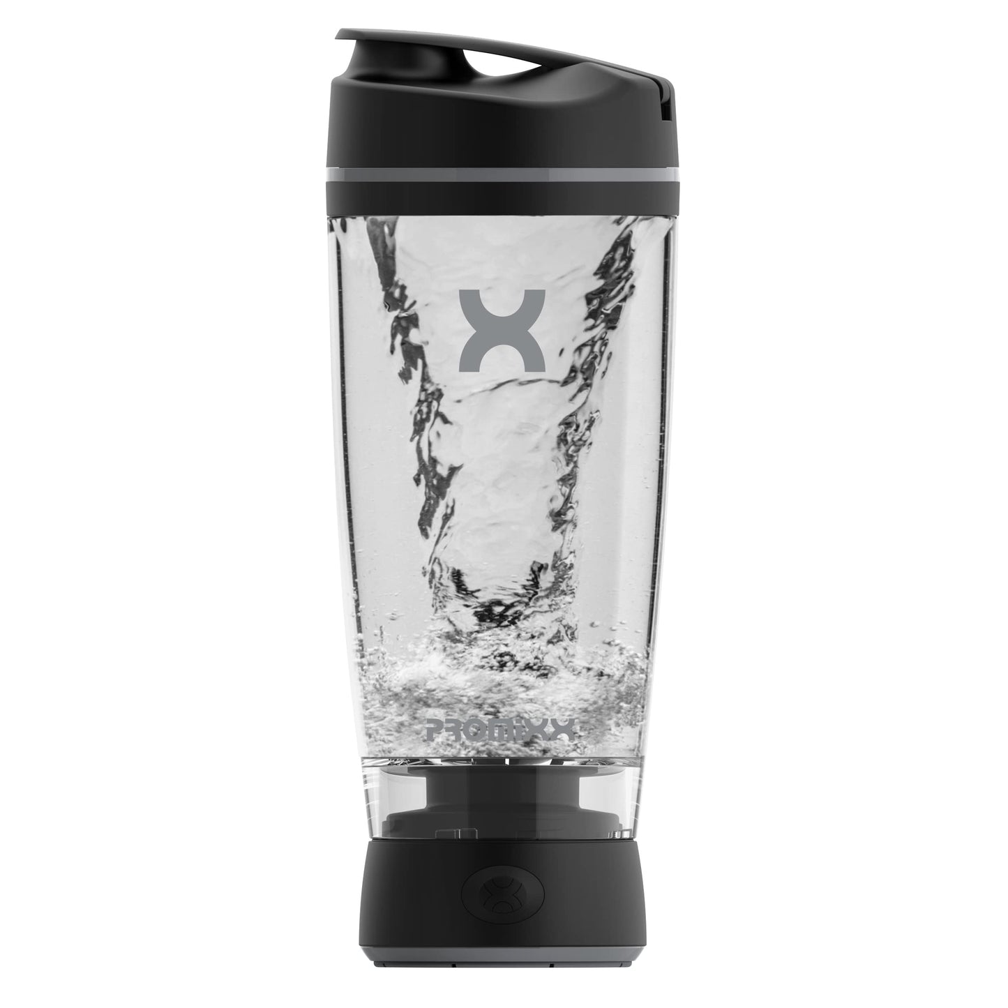 Promixx Original Shaker Bottle - Battery-powered for Smooth Protein Shakes - BPA Free, 20oz Cup (Black)