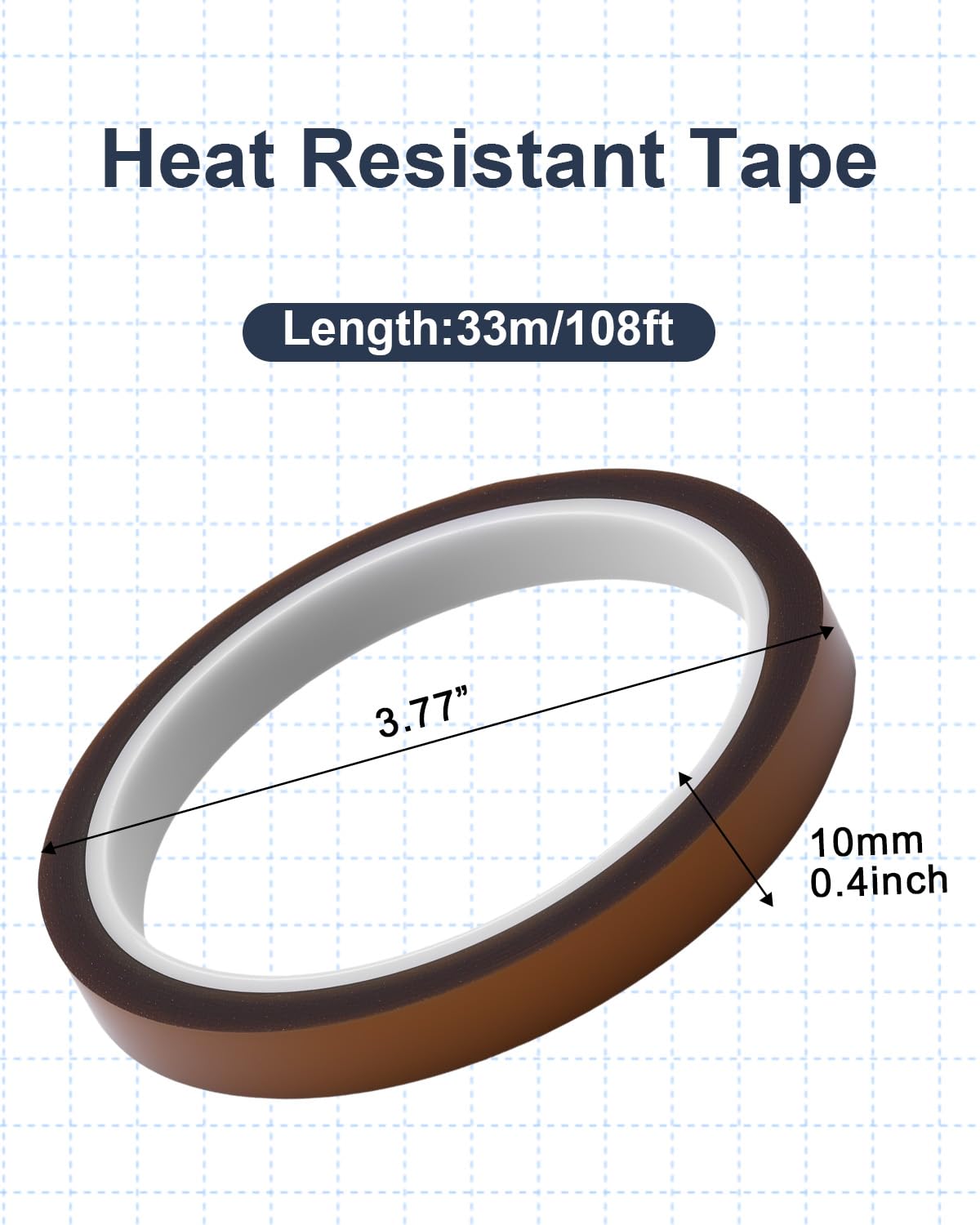 UCEC HTV Cooling Block & 2 Rolls Heat Resistant Tape, DTF Cooling Block for Heat Press with Handle, Heat Press Accessories for Sublimation Paper, Heat Transfer Vinyl, Iron on Vinyl,Heat Transfer Paper