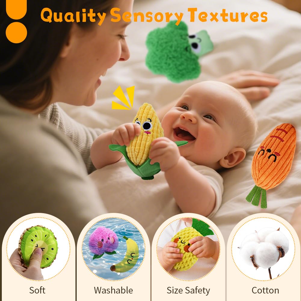 12-Pack Sensory Bean Bag for Kids,Montessori Textured Tactile Baby Toys Set,Sensory Toys for Autistic Children&Toddlers,Learning &Fine Motor Skill Developmental Play Gift Stress Relief for Autism