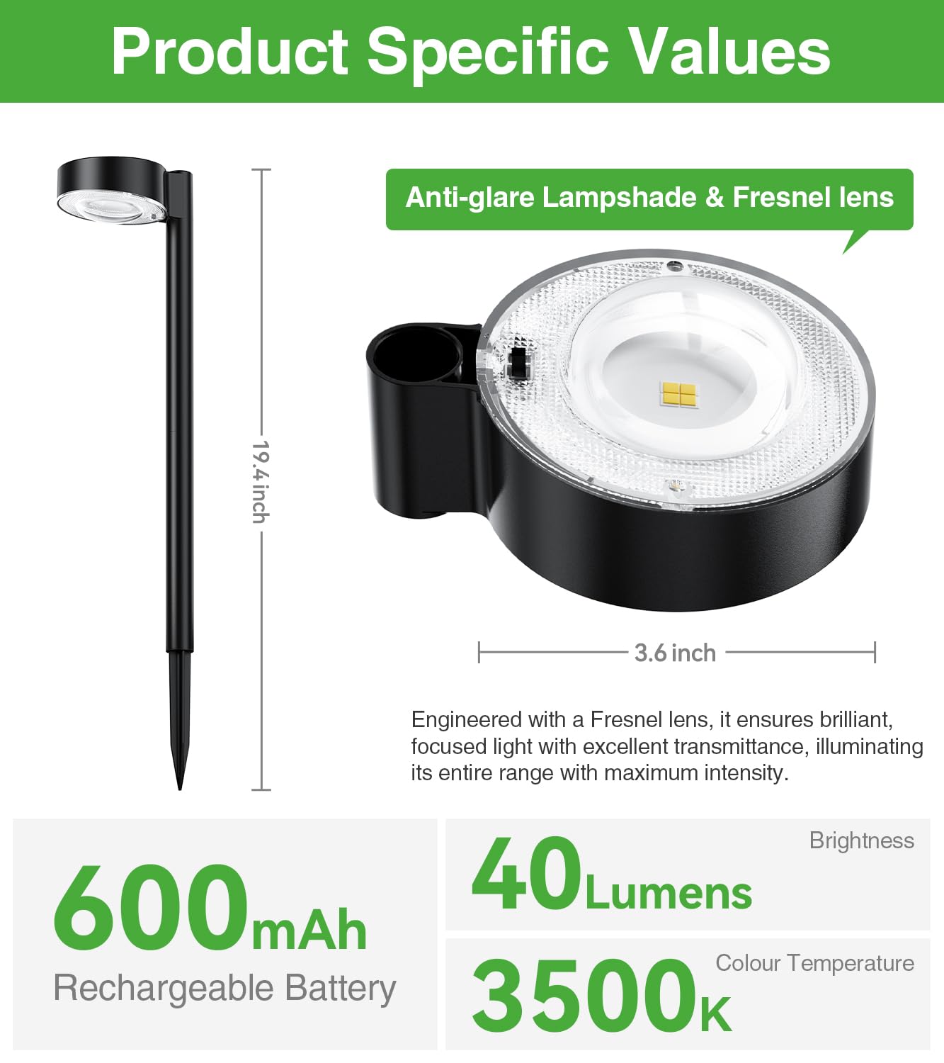 ELECLINK Solar Pathway Lights Outdoor, 12 Pack Waterproof Path Light with Bigger LED Lens, Brighter Up to 12 Hrs Outdoor Solar Light for Walkway Driveway Yard Garden Patio Garden