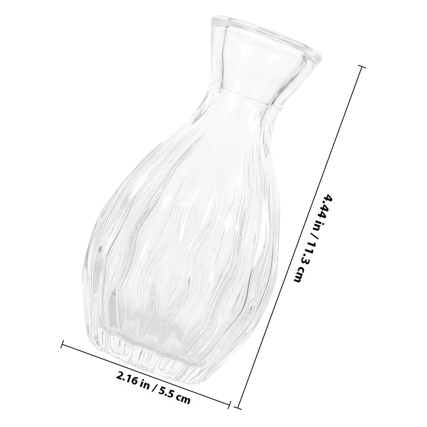 Kichvoe 4pcs Glass Flower Vase Set for Home Décor, Indoor Hydroponic Terrarium Glass Vases, Decorative Table Centerpiece for Plants and Flowers