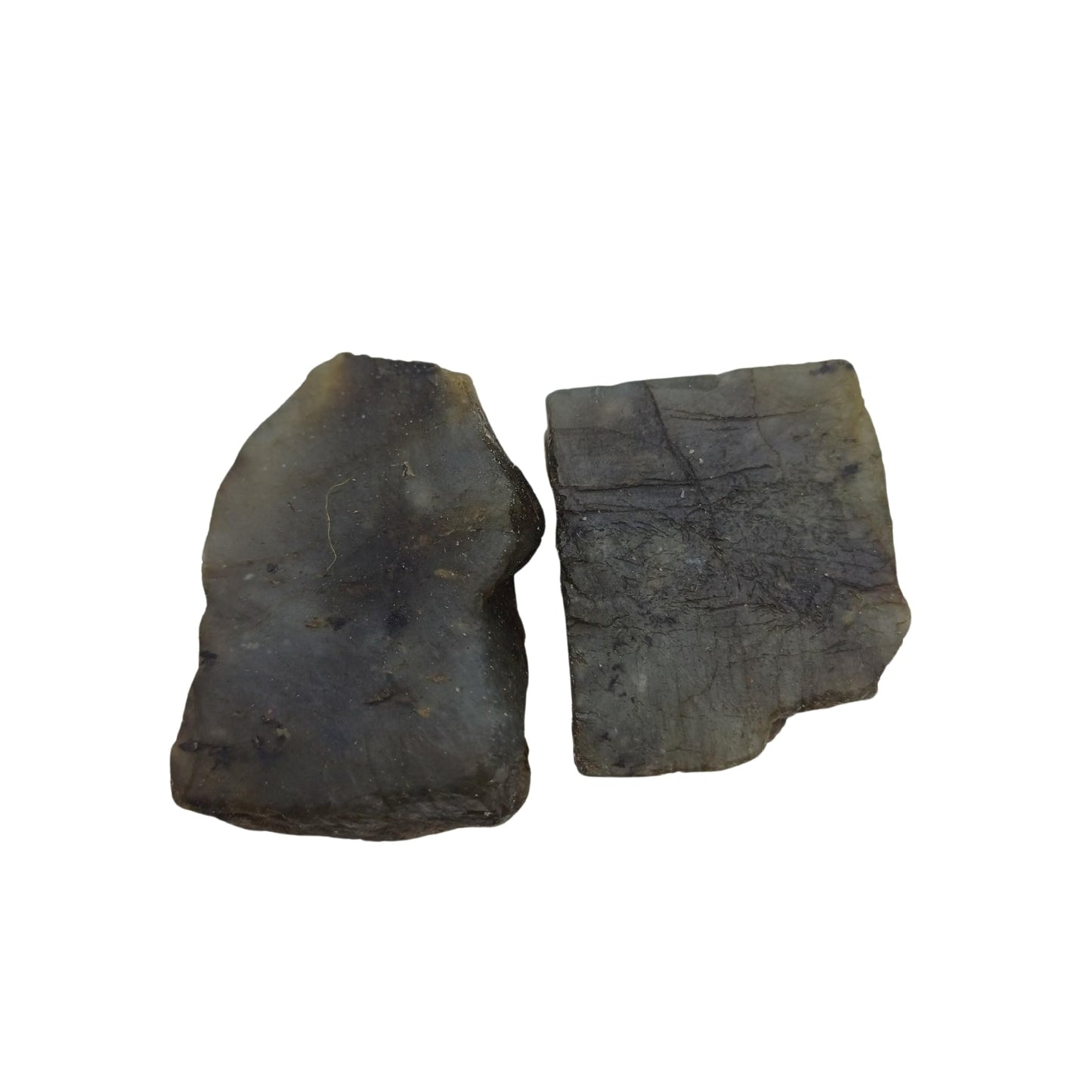 Karma Gems 5 Pcs Labradorite Natural Crystals - Rocks for Tumbling - Raw Cool Agate Crystal Stones - Chakra Healing Gemstones - Meditation and Reiki Stones - Rock Collections for Kids