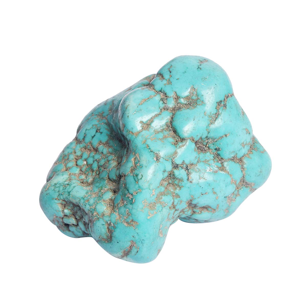 GEMHUB Rough Turquoise Crystal Gem 344 Ct Natural Uncut Blue Turquoise Rock Mineral Gemstone BR-629