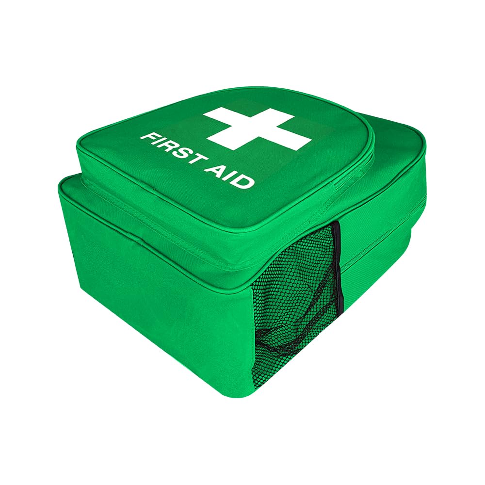 PAXLAMB Red First Aid Bags Empty First Aid Backpack Empty Medical Storage Bag for First Aid Kits Pack Emergency Hiking Backpacking Camping Cycling Riding Climbing Travel Car (Green)
