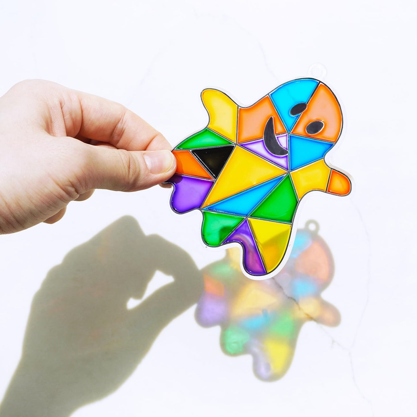 Winlyn 27 Sets Halloween Ghost Suncatchers Ornaments Decorations DIY Window Paint Art Sun Catchers Halloween Craft Kits Painting Kits for Kids Classroom Activities Art Projects Part Favors