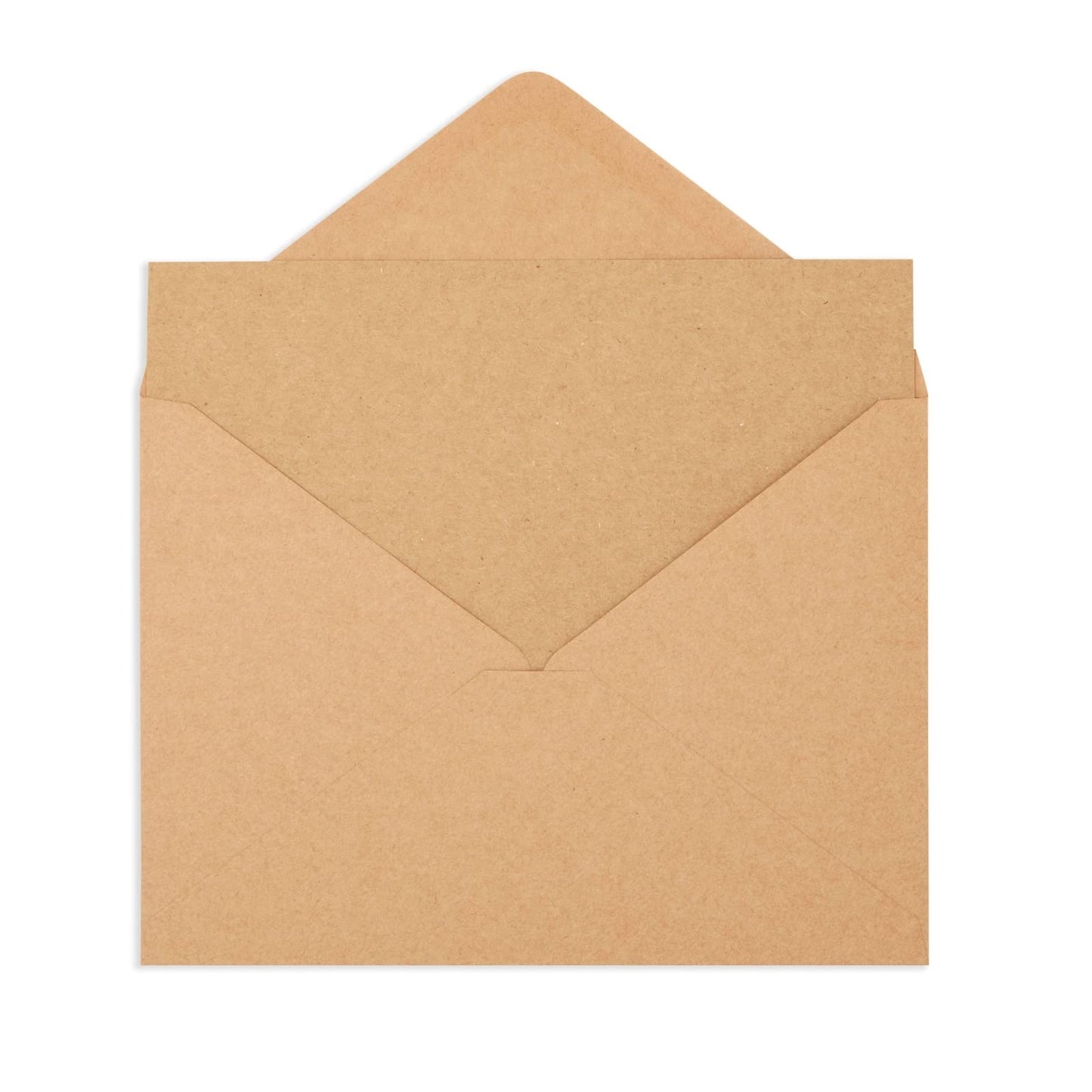 Best Paper Greetings Blank A7 Note Cards & Envelopes Set - Kraft Paper Stationery & Blank Cards and Envelopes - DIY Paper Crafting Supplies & Letter Writing Stationery - 5x7 In, 50-Pack, Brown Kraft