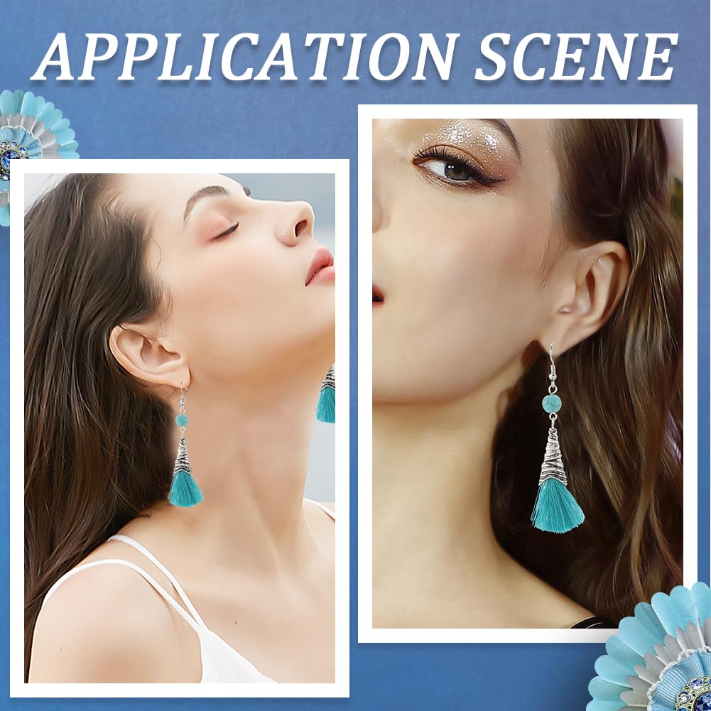SOFPLATE 48Pcs 6 Styles Cone Bead Caps Spacer Bead Caps Alloy Antique Silver Tibetan Flower Cones Tassel End Beadings Findings for Jewelry Making DIY Bracelet Necklace Earrings Supply Accessories
