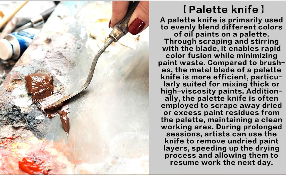 Mcenzinen 24 Pcs Paint Brushes, Professional Acrylic Paint Brush Set Artists Complete Range of Sizes with Palette Knife & Canvas Bag for Acrylic, Oil, Watercolor, Gouache