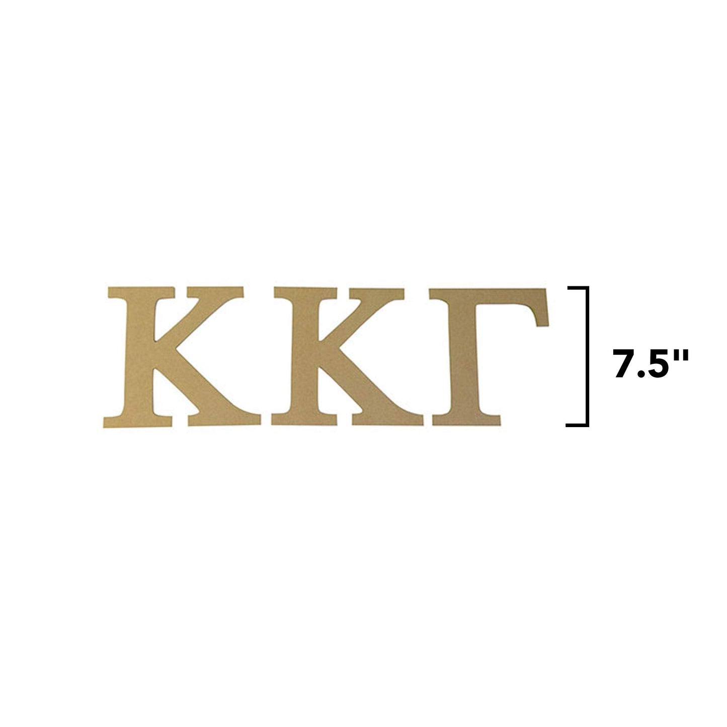 Desert Cactus Kappa Kappa Gamma Wooden Letter Set - 7.5 inch Unfinished MDF Wood Kappa Sorority Greek Letters for DIY Arts and Crafts