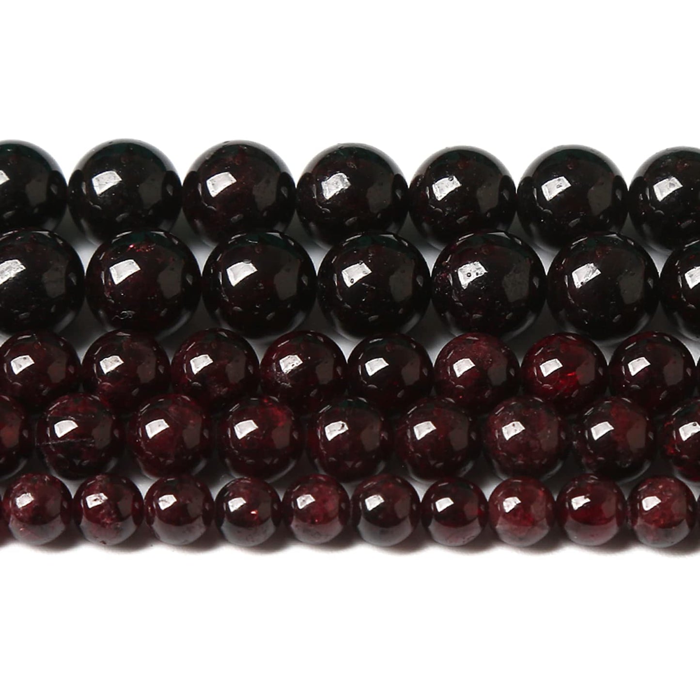 4MM 86PCS Natural Garnet Gemstone Loose Beads for Jewelry Making DIY Bracelet Crystal 1 Strand