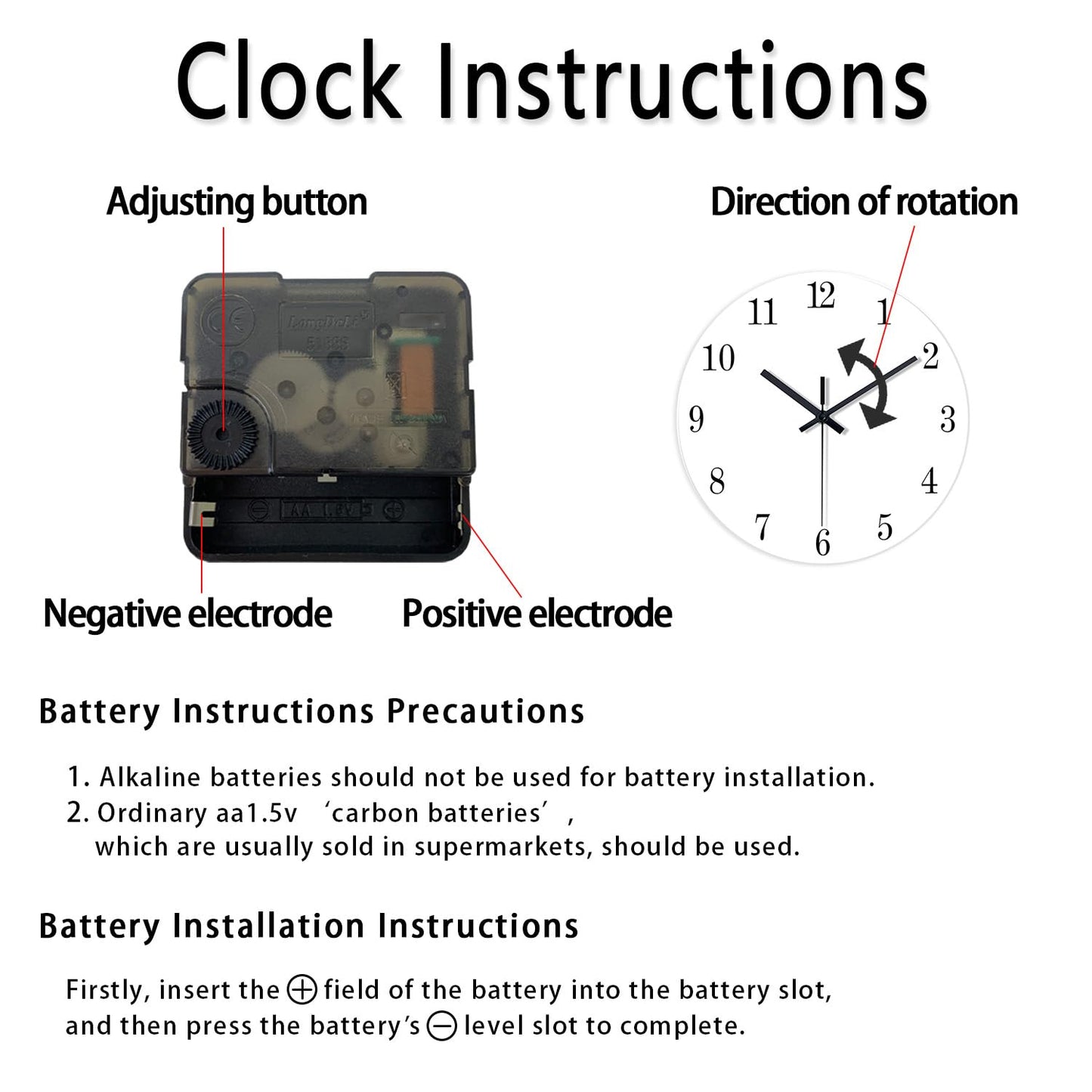 XNM Landscape Blue Beach Wall Clock for Bedroom Living Room 14 Inch Glass Battery Operated Clocks for Wall Analog Wall Clock Silent Non Ticking