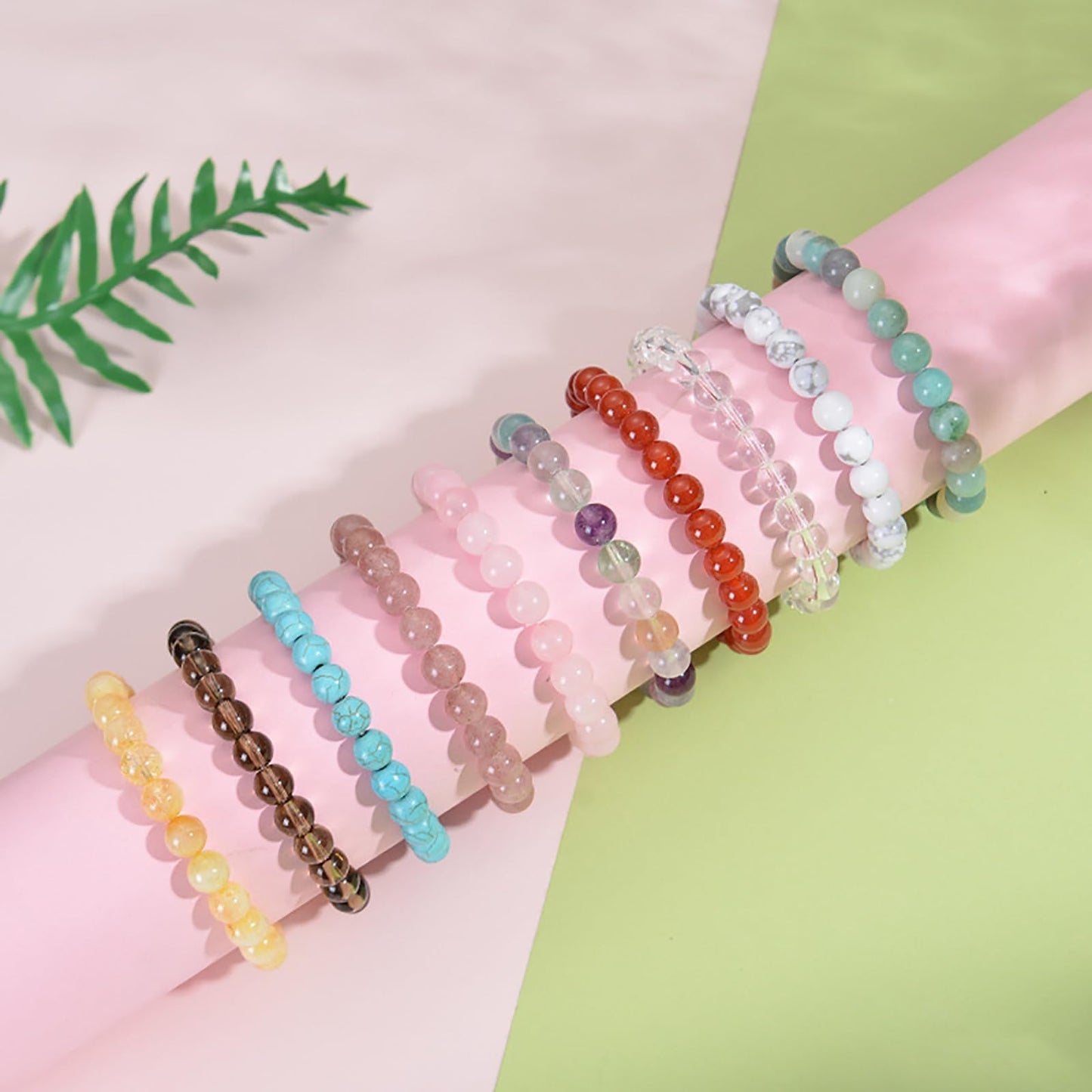 Amazonite Bracelet for Women 8mm Handmade Amazonite Crystal Bracelet Natural Stone Amazonite Beaded Bracelet Healing Bracelets Stretch Bead Bracelets Amazonite Jewelry for Women Men