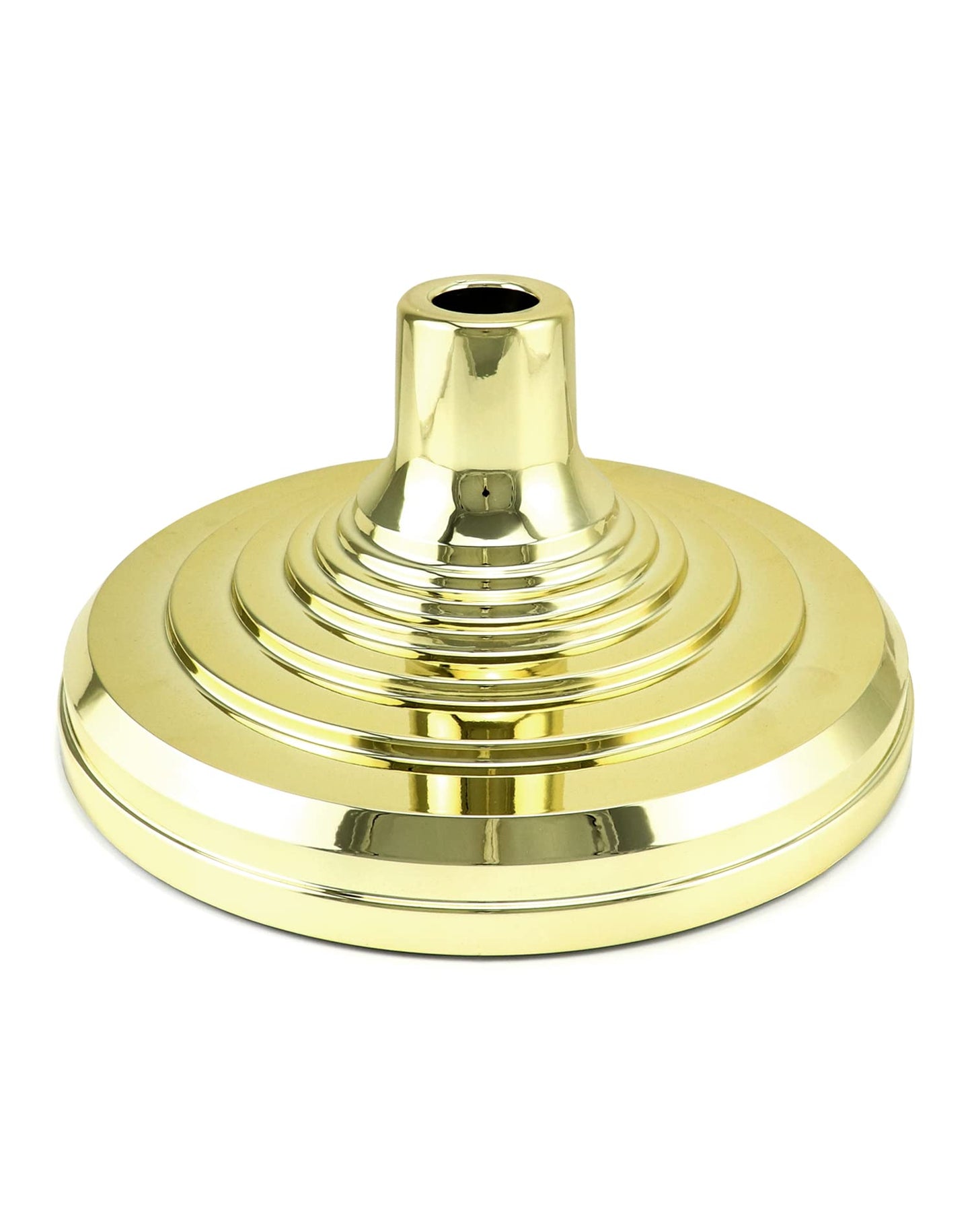 QWORK Flag Stand, 2 Pack Flag Base Stand for Indoor & Outdoor Flagpoles, Floor Base Stand, Compatible with 1.3 Inch and 1.1 Inch Diameter Flag Pole - Gold