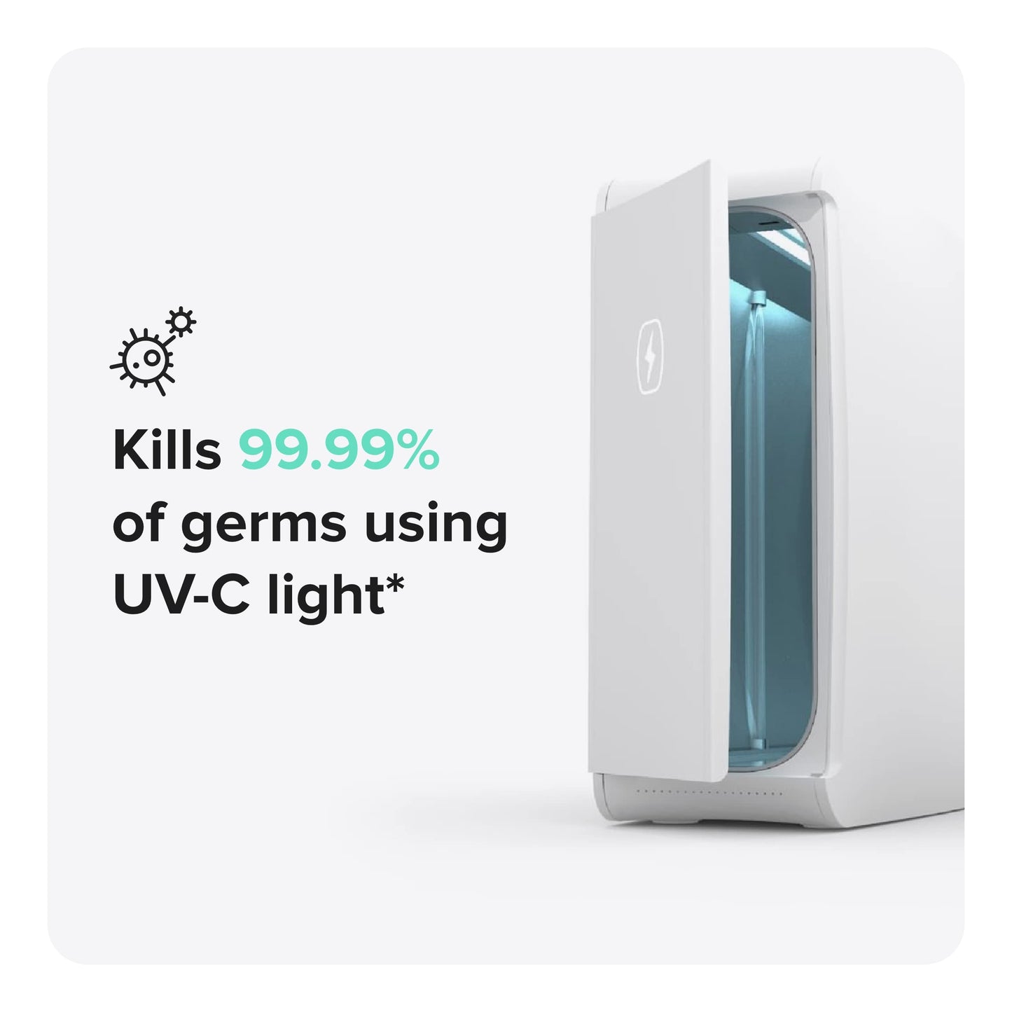 PhoneSoap XL (HomeSoap) UV Llight Sanitizer | 360° UV Sanitizing Box & Charger | Large Capacity | Sanitizes Tablets, Baby Bottles, Remotes, Toys & More (Black)
