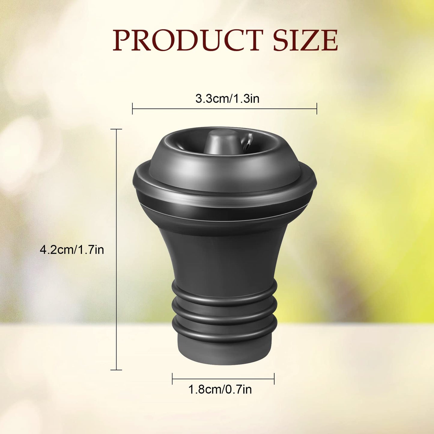Honoson 48 Pieces Wine Stopper Resealable Pump Vacuum Silicone Saver Practical for Kitchen Supplies Bottle Tools (Black)