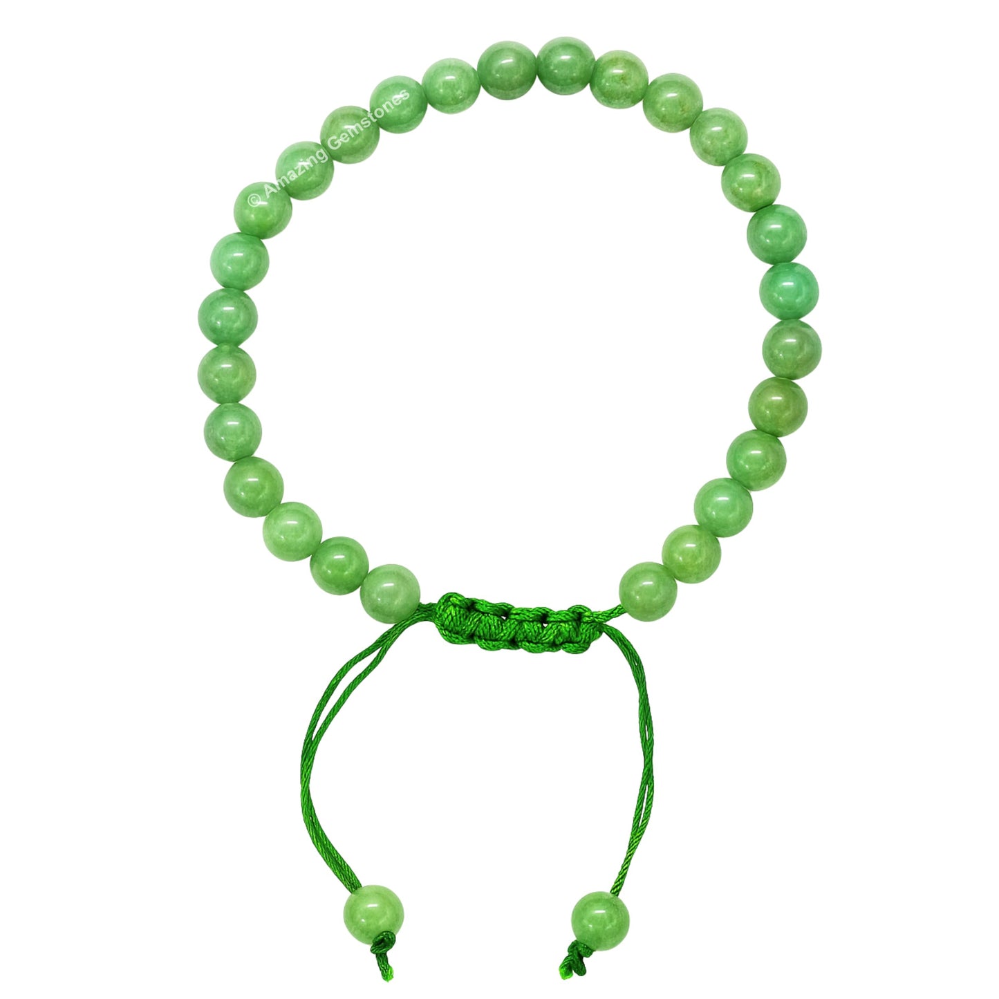 Amazing Gemstone Green Aventurine Bracelet, Gifts For Men & Women - Protection Healing Crystal Bracelet - 6mm Gemstone Beaded Adjustable Bracelet, Pulseras Para Hombres Mujer Stocking Stuffers