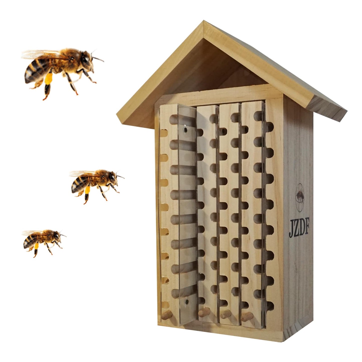 Mason Bee House,JZDF Bug Hotel,Bug Hotel,Carpenter Bee House for The Garden,Leaf Cutter Bees House