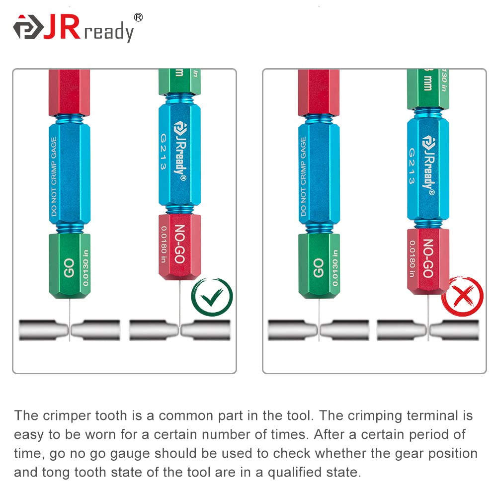 JRready NEW AS2 Adjustable Indent Crimp Tools M22520 2 01 Standard Aviation Crimper for Miniature and Sub-miniature Connectors 32 to 20 AWG wire harness