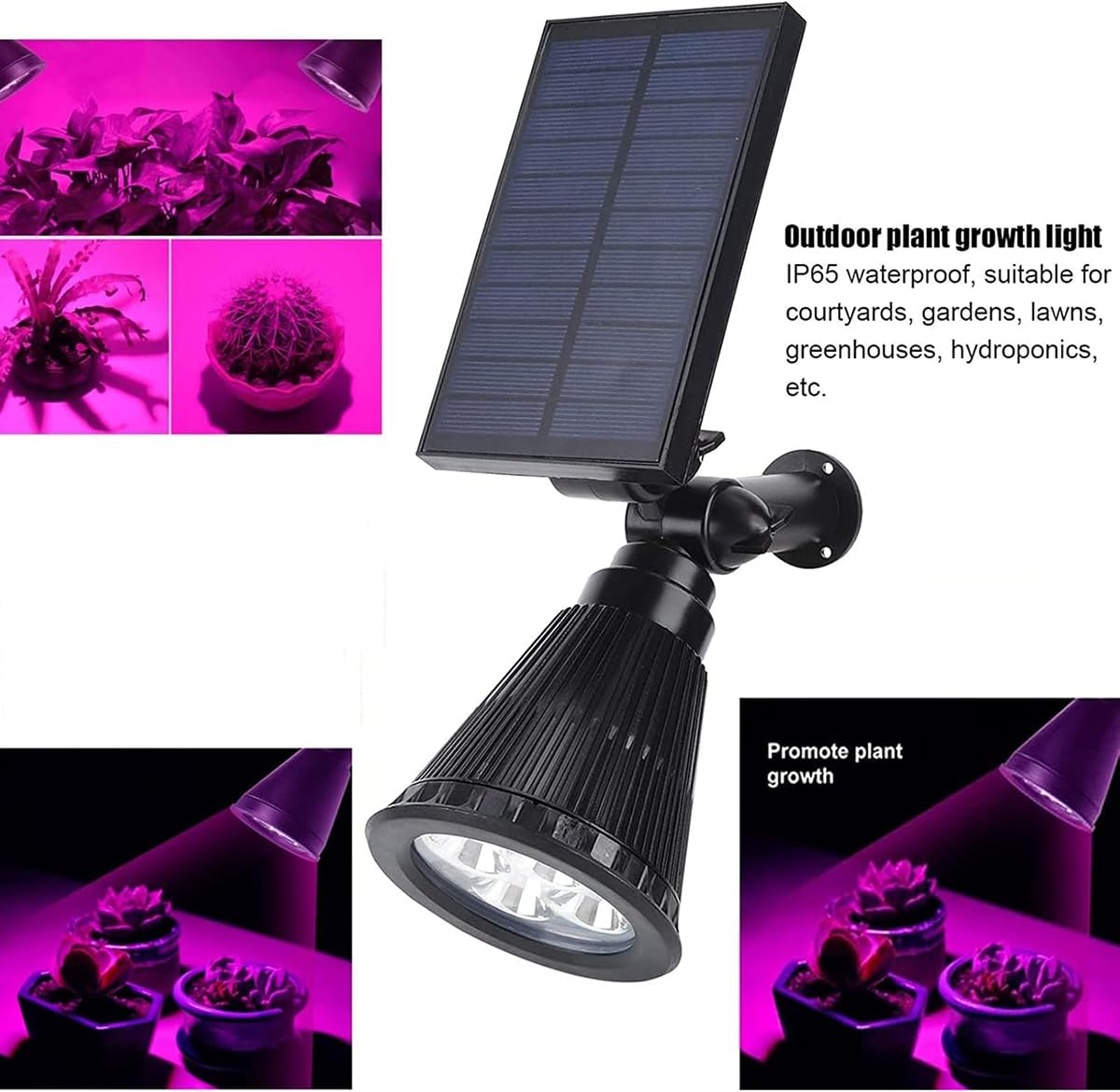 RBFVZCCB Waterproof Solar Power Lamp Light for Outdoor Plant