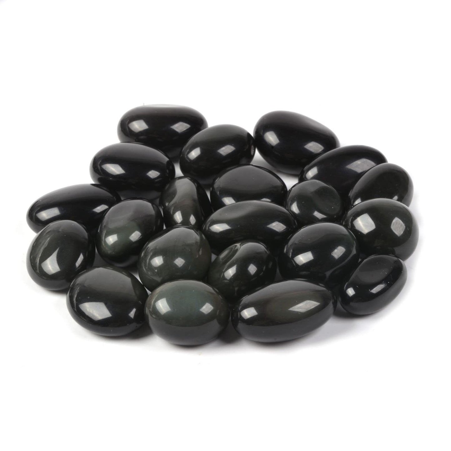 Justinstones 100 Grams Rainbow Obsidian Tumbled Polished Natural Crystal Healing Pocket Stones Rock Collection