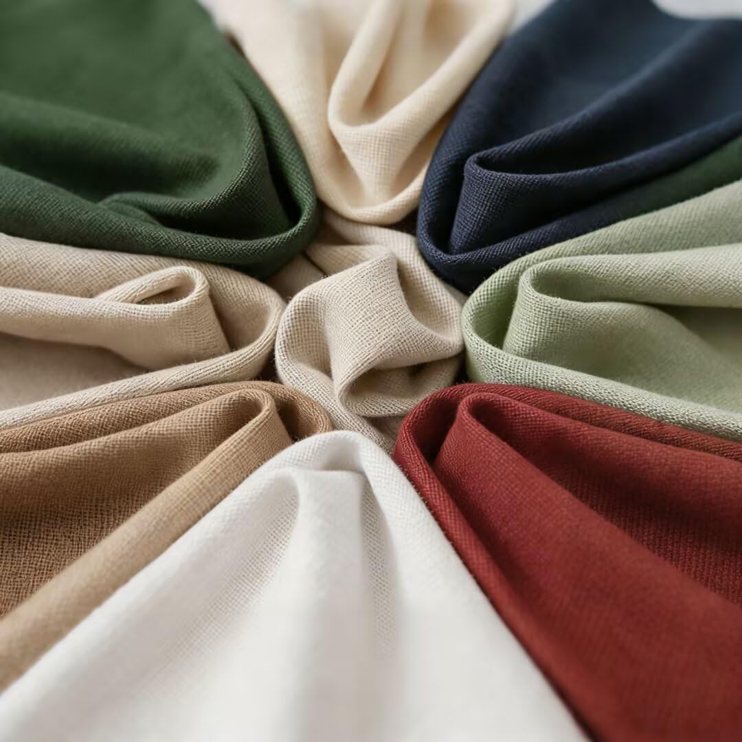 HAPACE Canvas Fabric by The Yard, Thick Premium Canvas Fabric, 350GSM, Suitable for Painting, Sewing, Bags,Crafts, Embroidery, Handmade Home Decor (Khaki, 1 Yard)