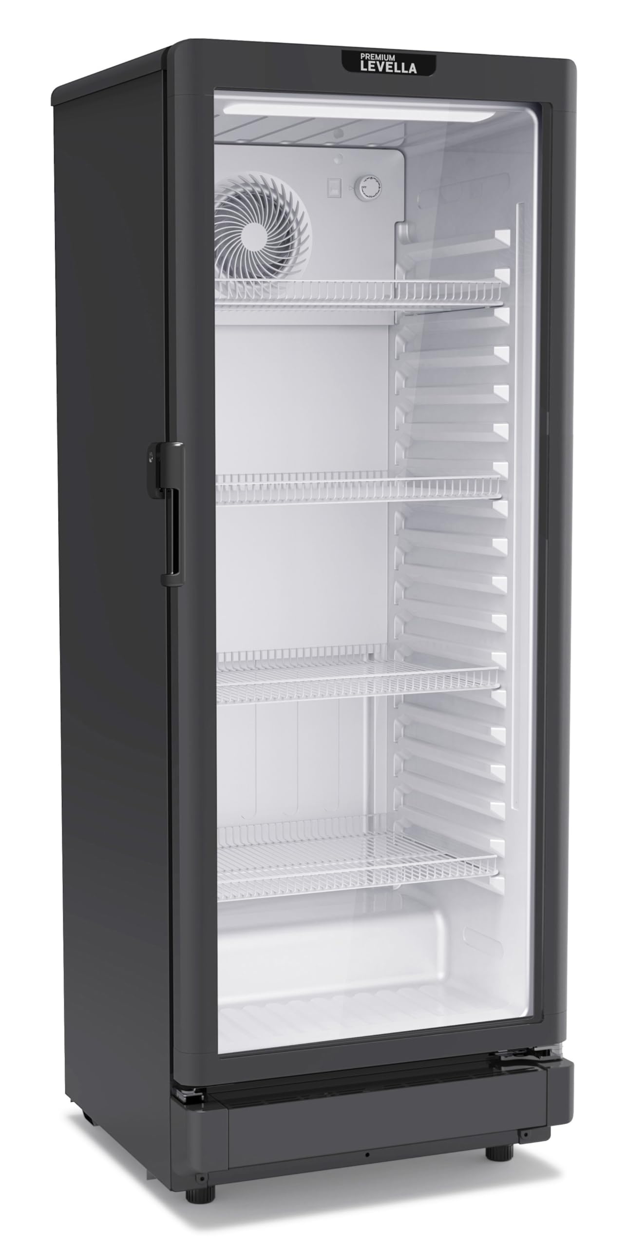PremiumLevella Glass Door Display Refrigerator 7.1 cu ft Commercial Beverage Cooler Merchandiser