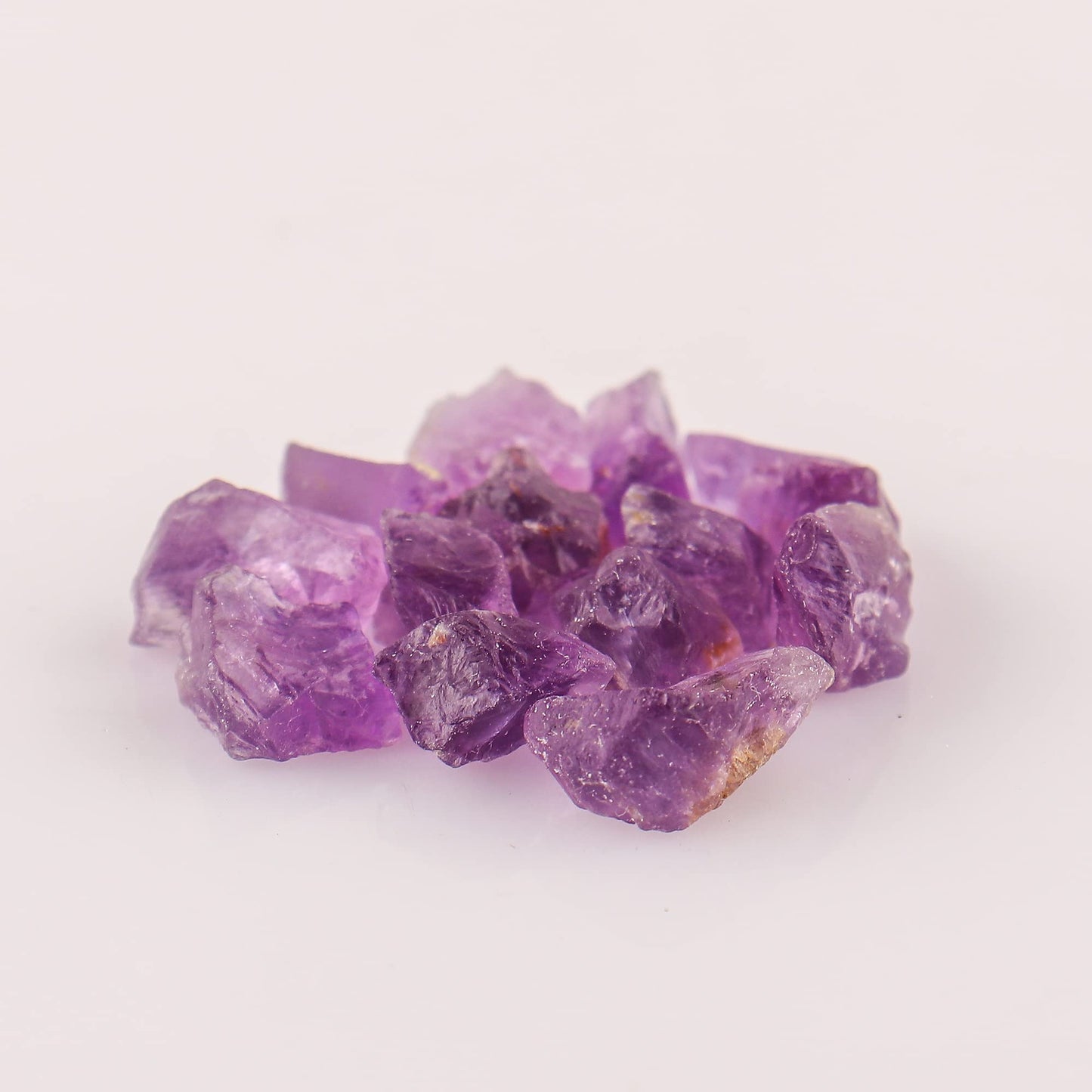 Natural Raw Amethyst Crystals Bulk - 100 Carat Rough Gemstones (10–20mm) for Reiki Healing, Chakra Balancing, Meditation, Wicca, Jewelry Making, Tumbling, and Home Decor – Natural Purple Stones