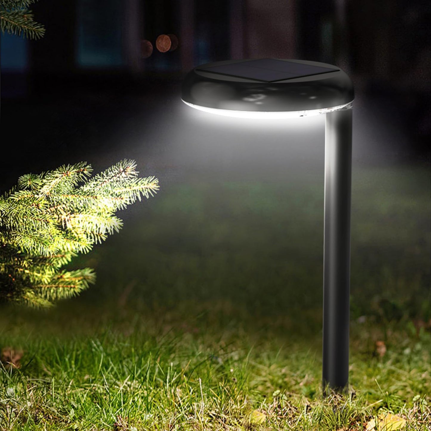 VWCYL+ Solar Pathway Lights - Super Bright 300 Lumens with 2-in-1 Warm White & Daylight Color, Solar Path Lights for Pathway, Sidewalk, Driveway, Garden,Parterre etc,Landscape Lighting (2-Pack)