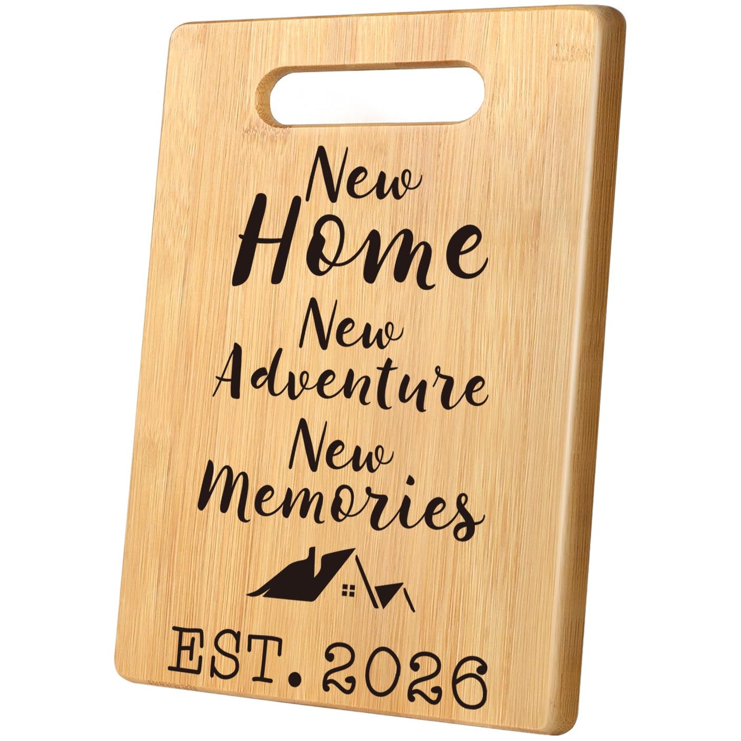 MY-ALVVAYS House Warming Gifts New Home, Perfect House Warming Gifts, New Home Gift Idea for Women Men Homeowner, New Apartment Essentials, New Home New Adventure New Memories 2026 Cutting Board