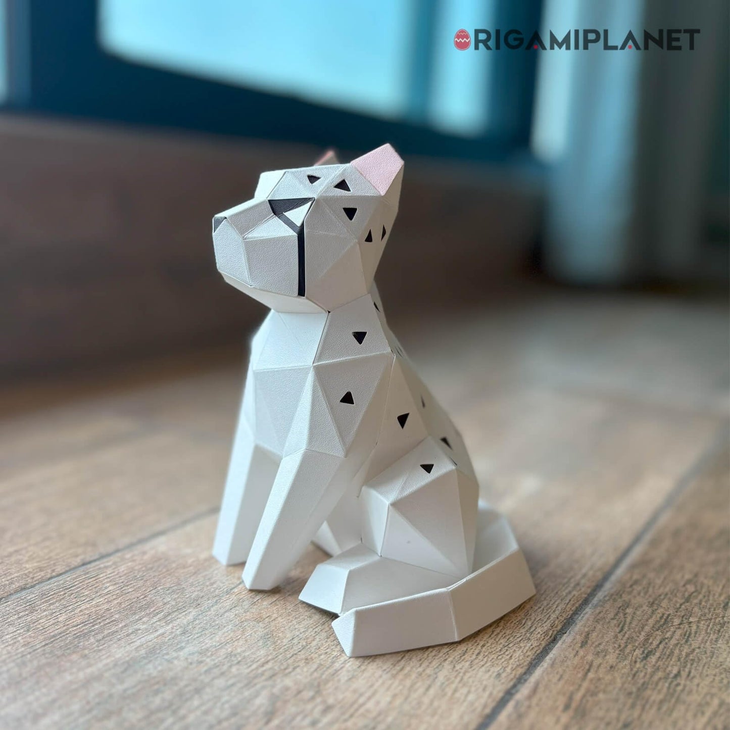 ORIGAMIPLANET Leopard 3D Origami Paper Craft Kit, Creative Handmade Paper Sculpture Art for Home Decor, Unique Pre-Cut DIY Cute Animal Models Origmai Papercraft Set, Present for Teens & Adults