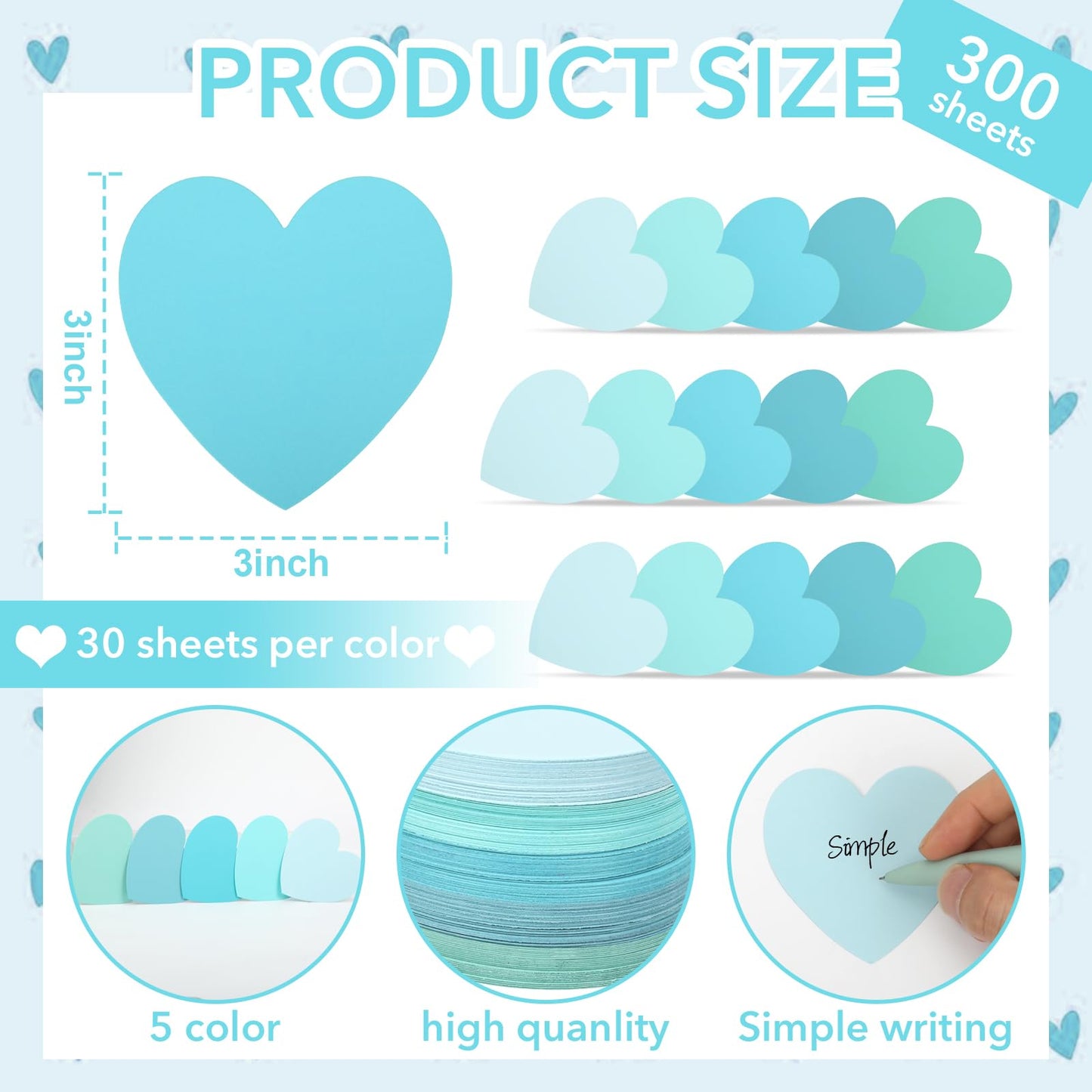 300 Pcs Blue Index Cards Heart Shape Note Cards Flat Blank Index Cards 3x3 Blank Business Cards Colorful Cardstock Greeting Cards Small Paper Cards For School Learning Office Game Stationery, Purple