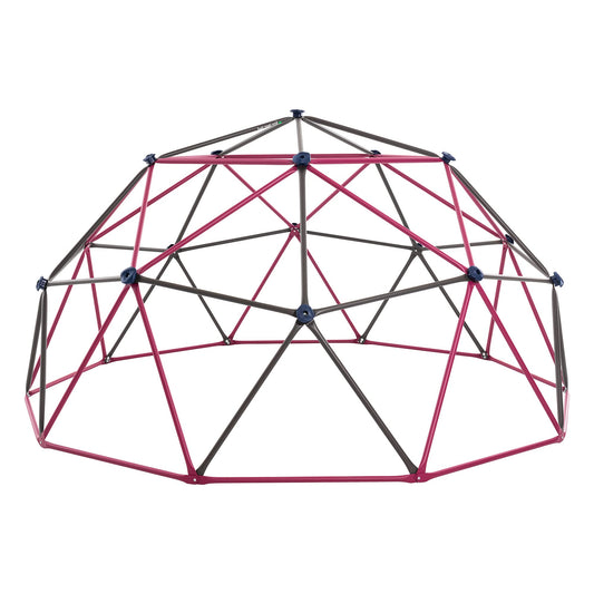 Lifetime 91088 Geometric Dome Climber Jungle Gym, 5.5' High x 11' Wide, Berry & Brown, 66-Inch
