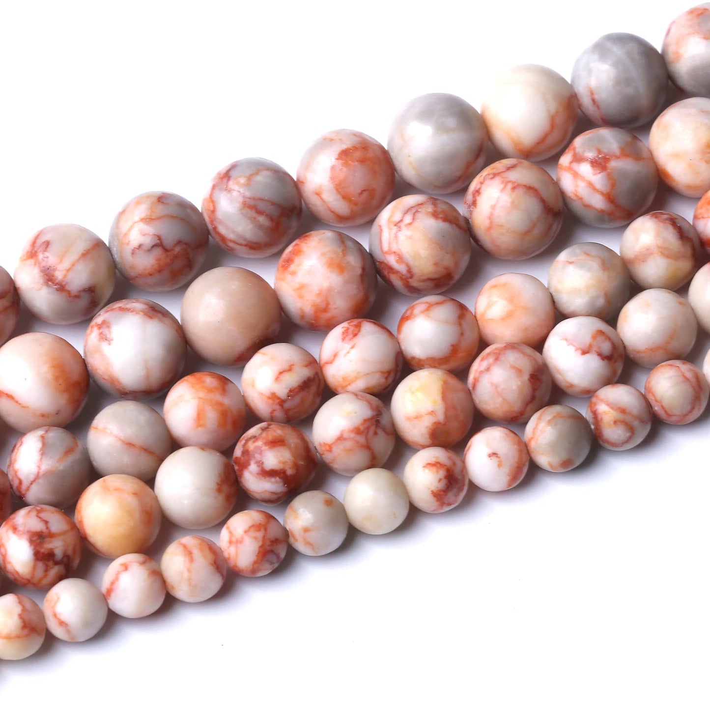 36pcs 10mm Natural Red Crazy Lace Agate Stone Beads Round Loose Spacer Beads for Jewelry Making DIY Bracelet,Energy Stone Healing Power (10mm, Red Crazy Lace Agate)