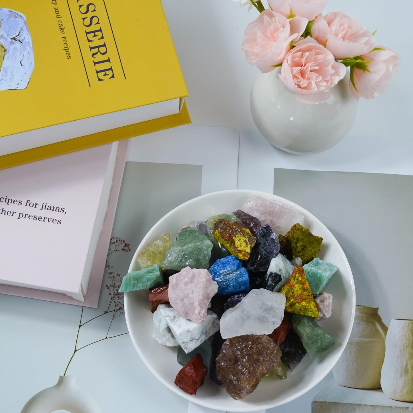 Raw Crystals, Large 1.2-2.0" Healing Crystal Natural Rough Stones for Intuition,Chakra,Meditation,Decoration,Polishing,Energy Work (Dark Amethyst, 3.5oz-0.8-1.2"raw Crystals)