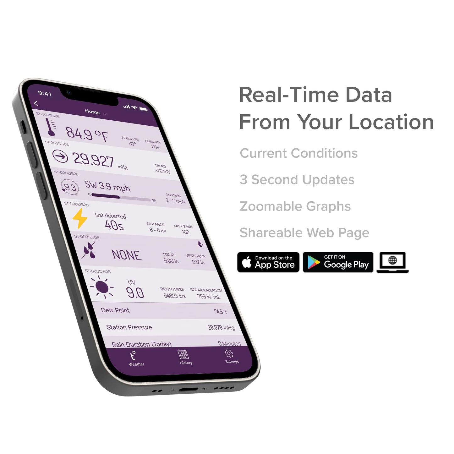 Tempest Weather Station with Built-in Wind Meter, Rain Gauge, and Accurate Weather Forecasts, Wireless, App and Alexa Enabled
