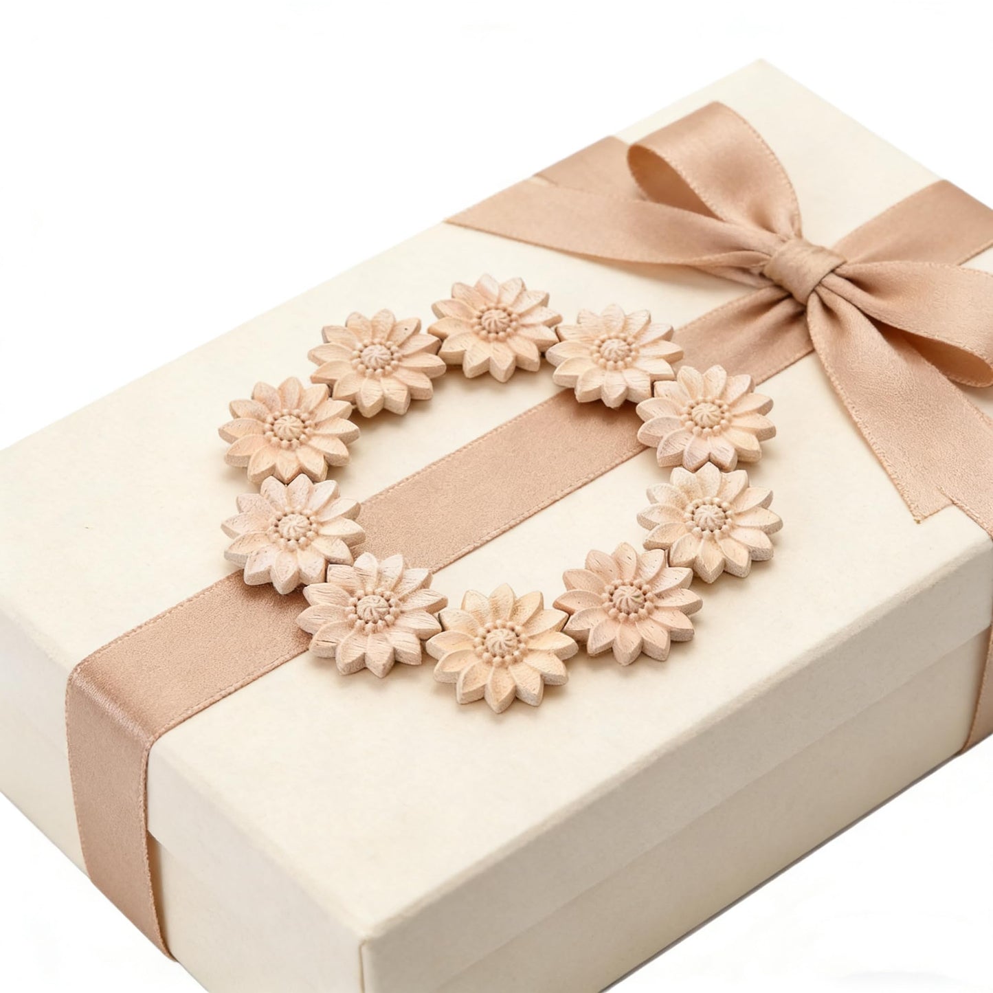 10PCS Wood Carved Flower Appliques Round Carving Craft Decals Onlays for Home Chests Cabinet Door Cupboard Dresser Bed Wall Pew Wardrobe Furniture Decor (Dia-5cm/1.97")