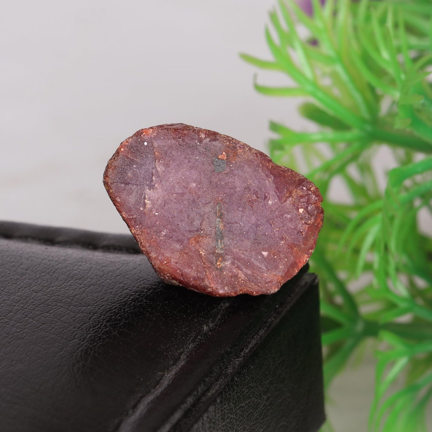 GEMHUB A Grade Natural Raw Rough Red Ruby 26.35 Ct Healing Crystal Rough Ruby Stone for Cabbing