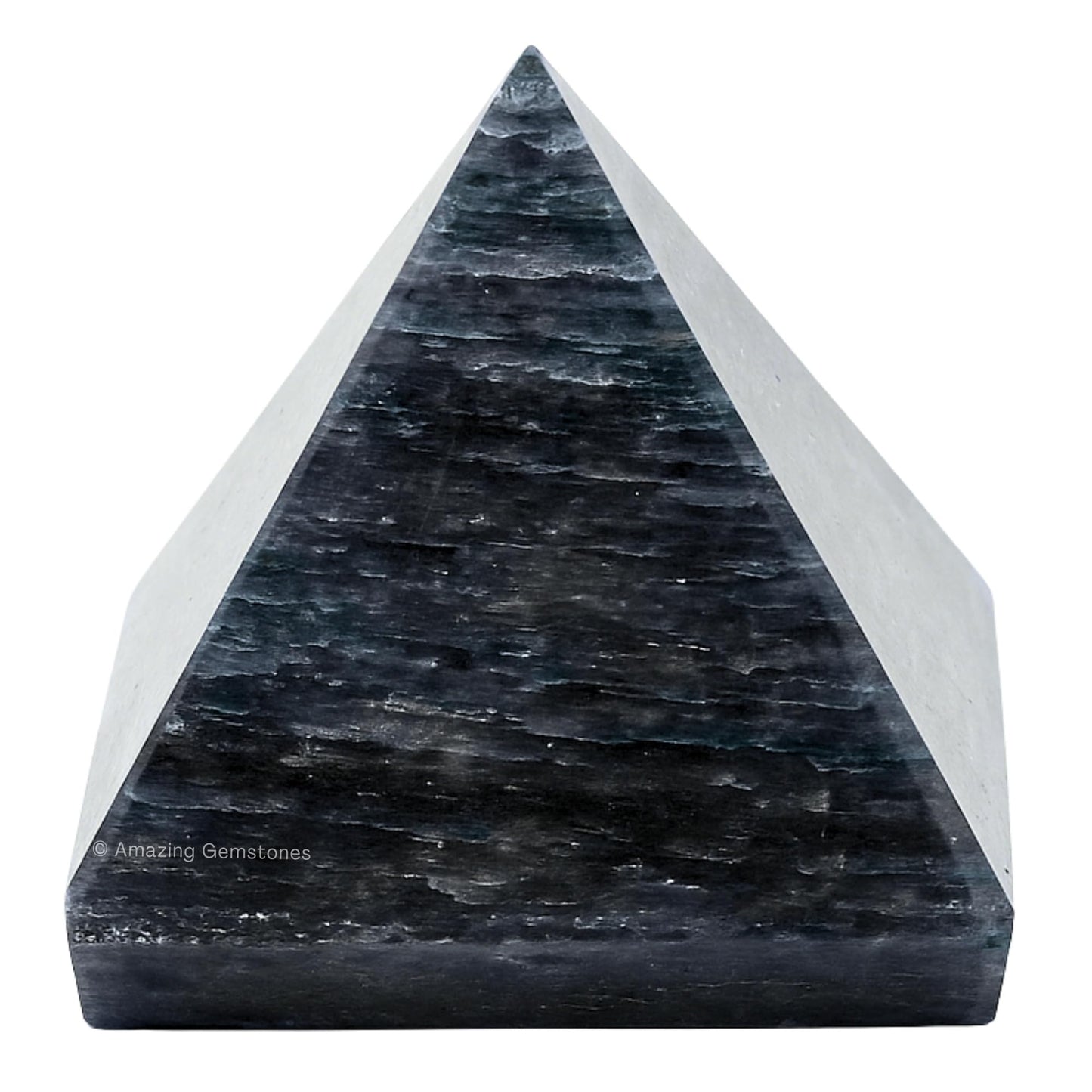 Amazing Gemstone Blue Aventurine Pyramid Crystal Healing Stones - 1.5" Great Pyramid Figurine of Natural Stone Pyramid for Meditation, Reiki, Chakra Balancing and Crystal Pyramids Grid
